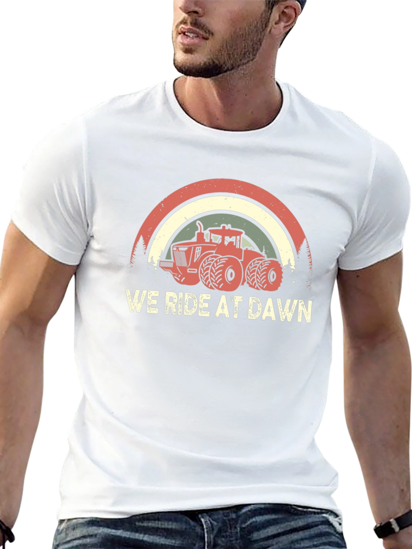 We Ride at Dawn Tractor Tee