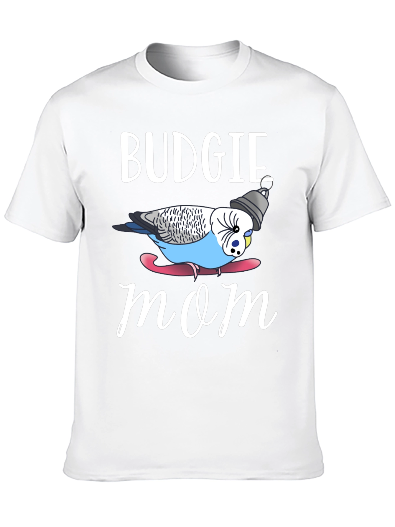Budgie Mom Graphic T-Shirt - Novelty Bird Lover Tee