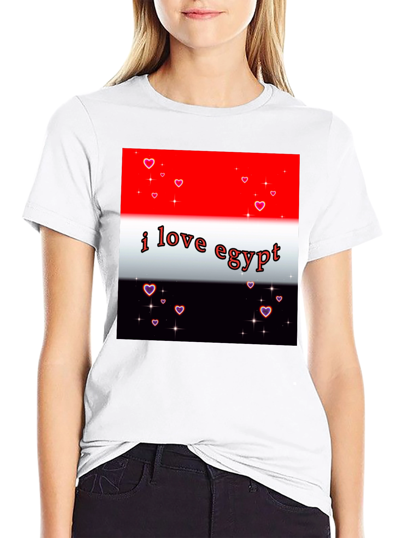 I Love Egypt T-Shirt - Heart Accents