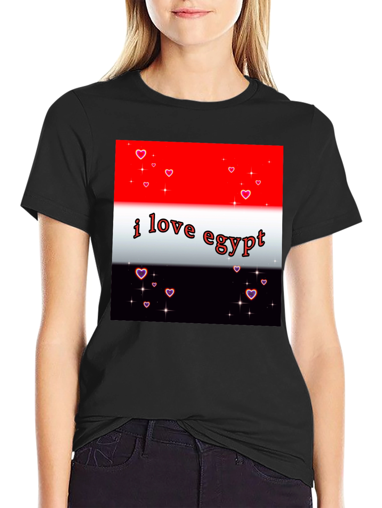 I Love Egypt T-Shirt - Heart Accents