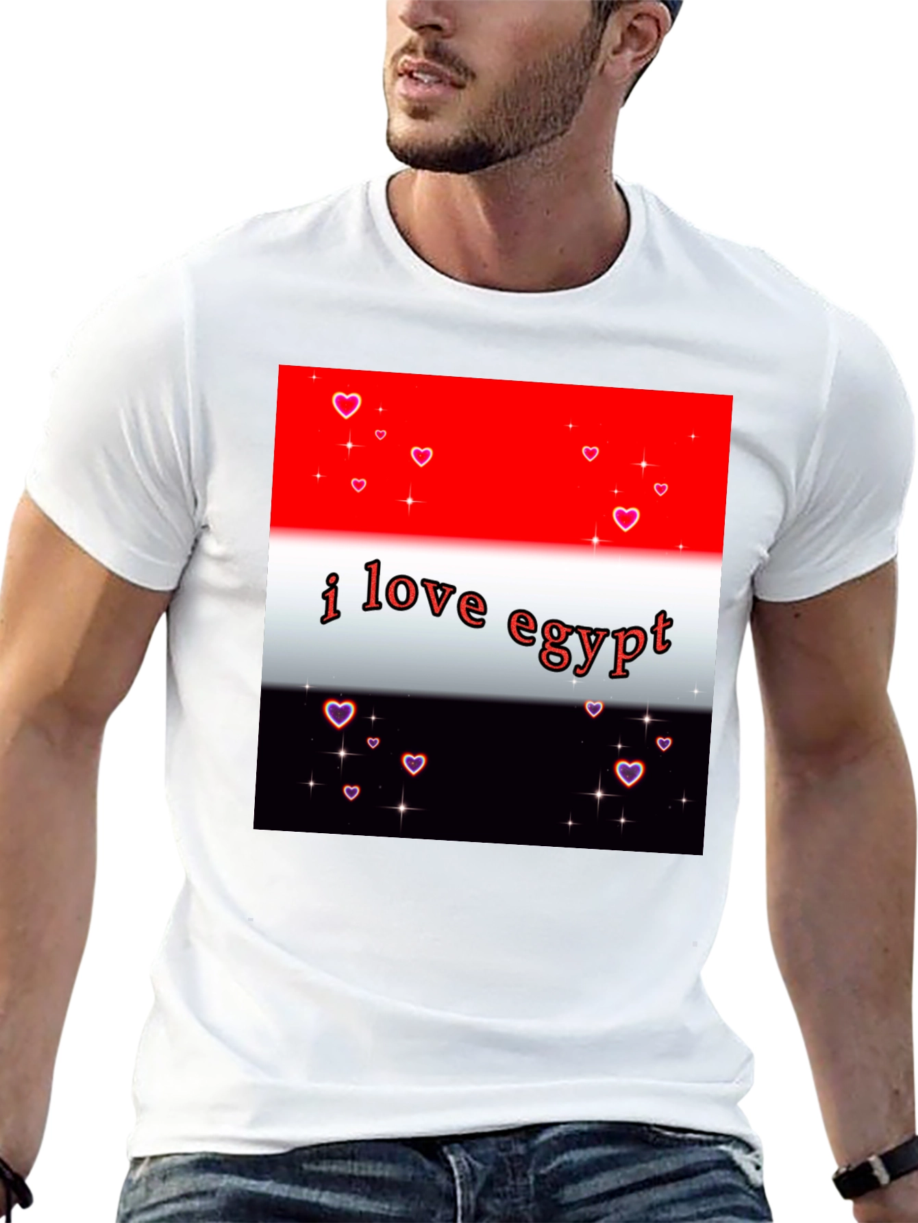 I Love Egypt T-Shirt - Heart Accents