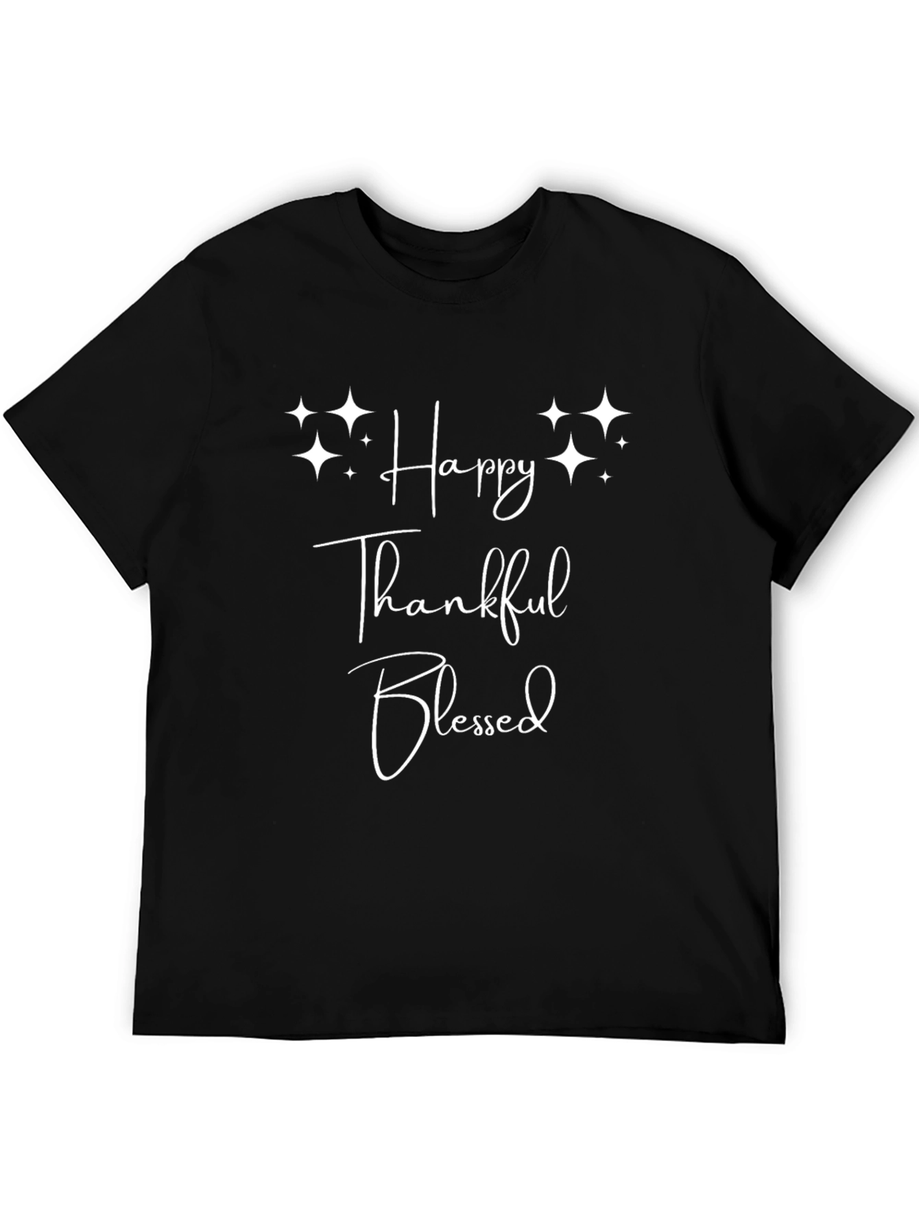 Happy Thankful Blessed Graphic Tee