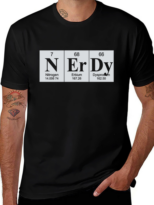 Nerd Periodic Table T-Shirt Science Geek Tee