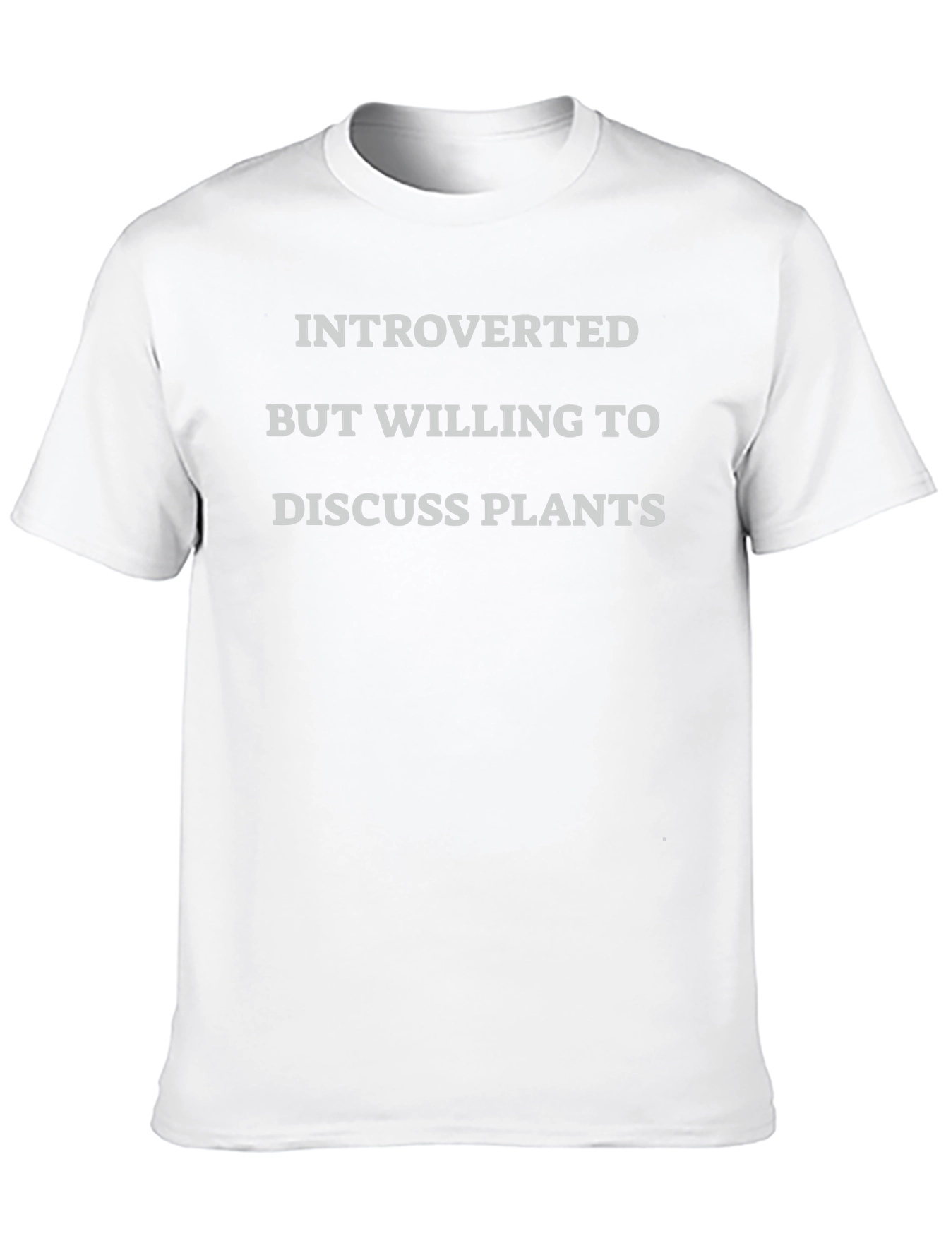 Introverted Plant Lover T-Shirt - Discuss Plants