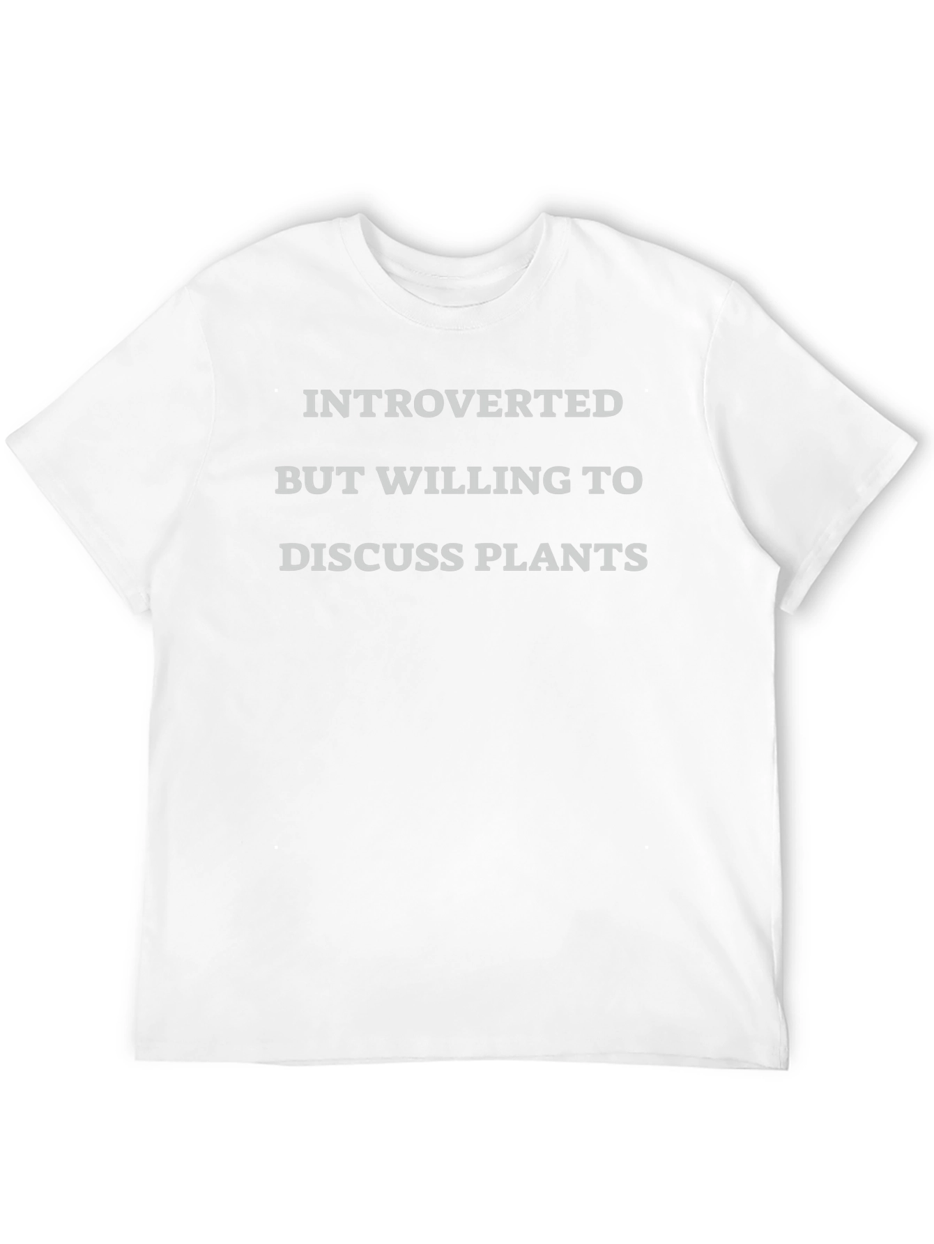 Introverted Plant Lover T-Shirt - Discuss Plants