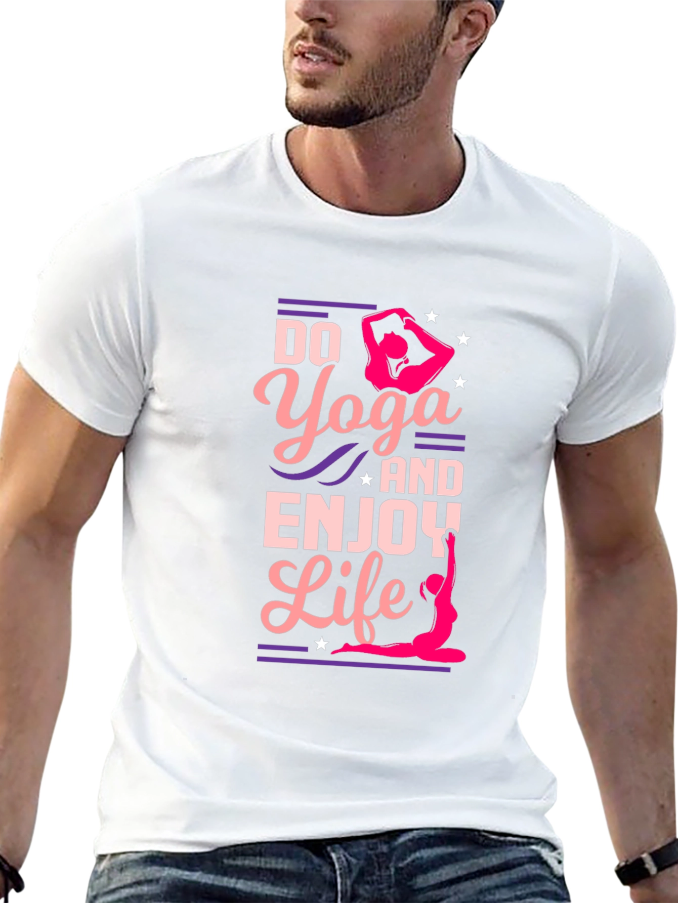 Yoga Life Black Graphic Tee