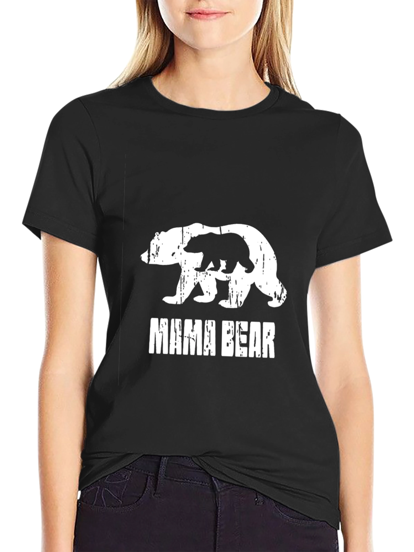 Mama Bear T-Shirt - Distressed Graphic Tee