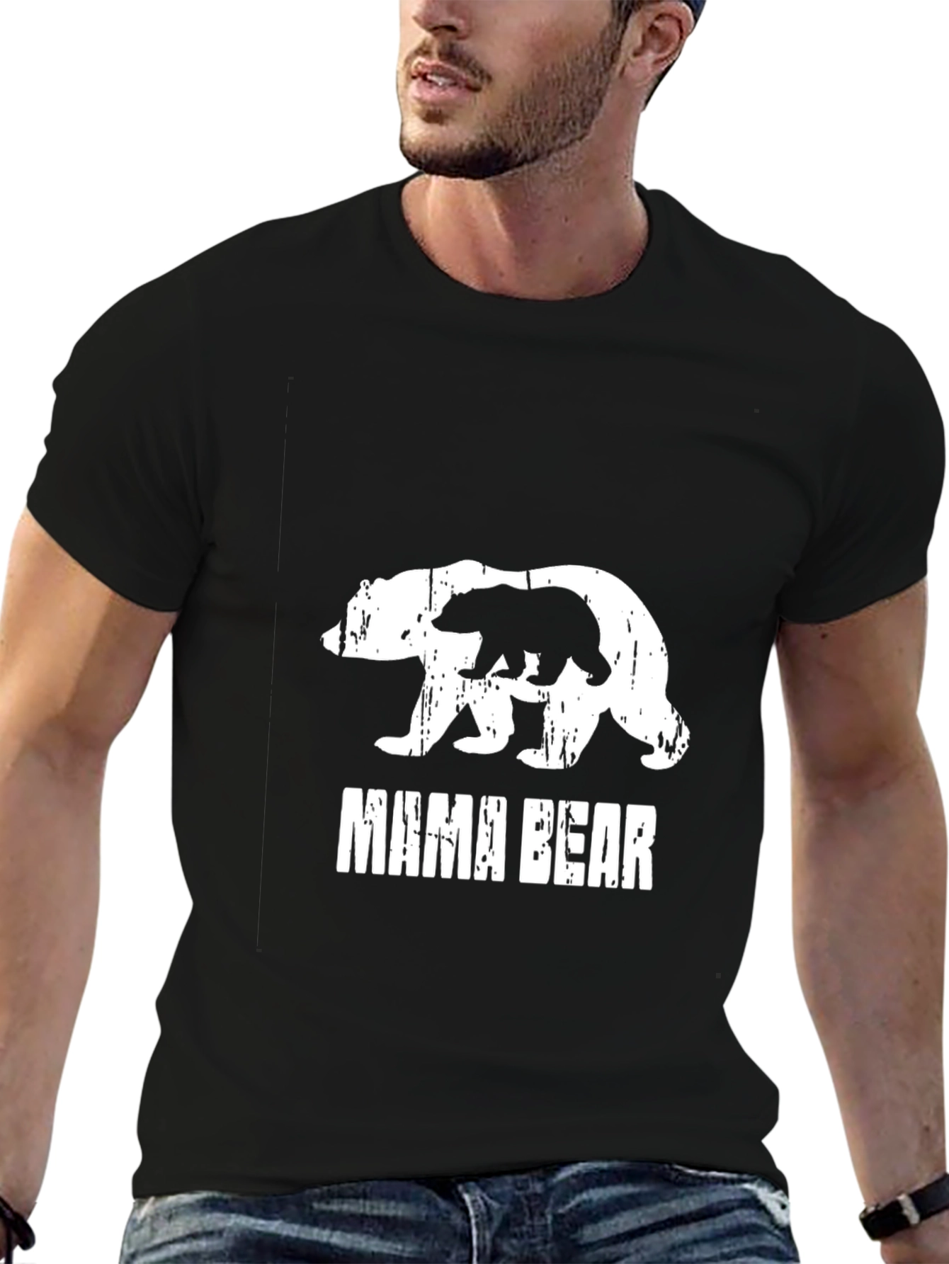 Mama Bear T-Shirt - Distressed Graphic Tee