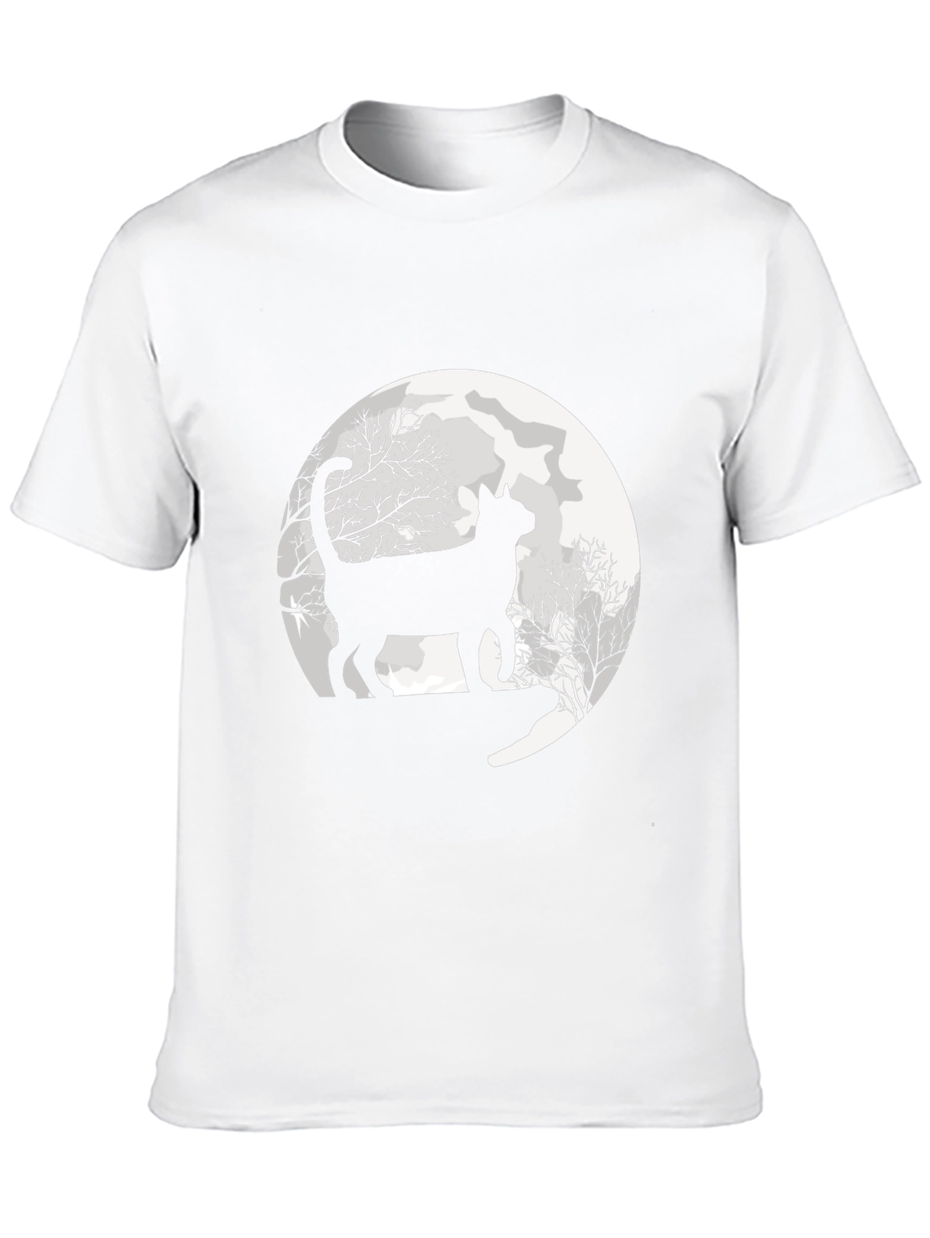 Black Cat Moon Graphic Tee - Unisex
