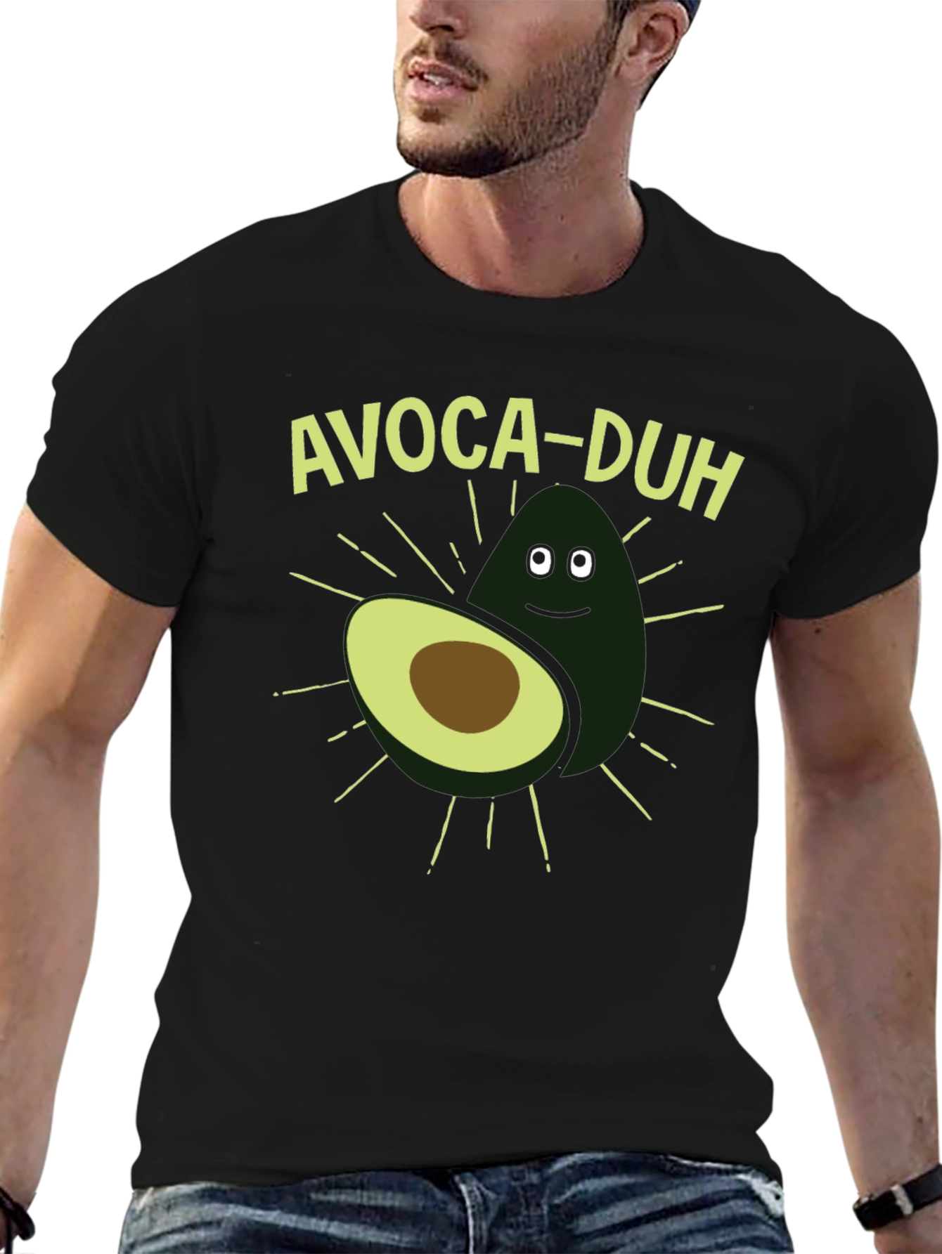 Avoca-duh Funny Avocado Graphic T-Shirt