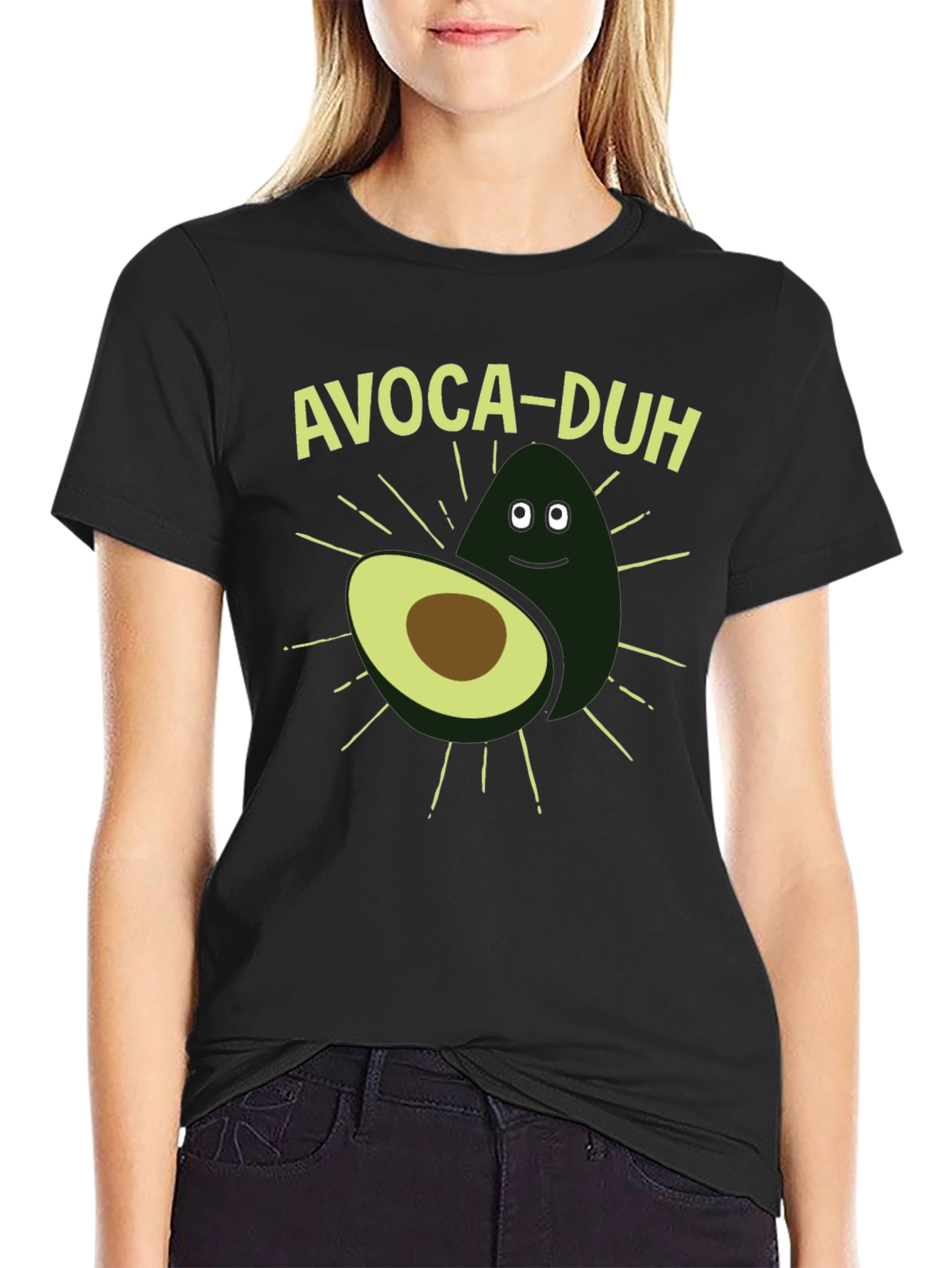 Avoca-duh Funny Avocado Graphic T-Shirt