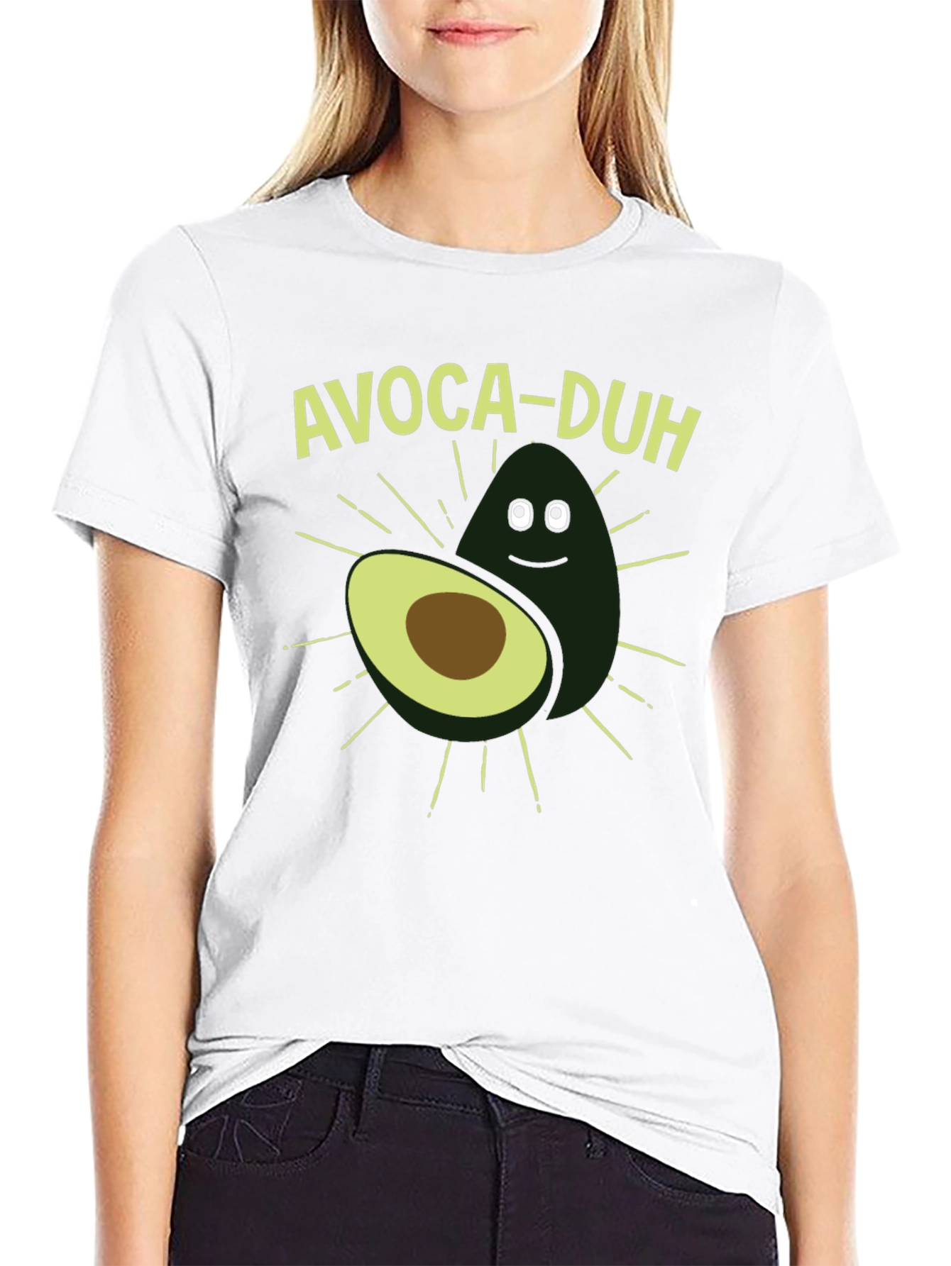 Avoca-duh Funny Avocado Graphic T-Shirt