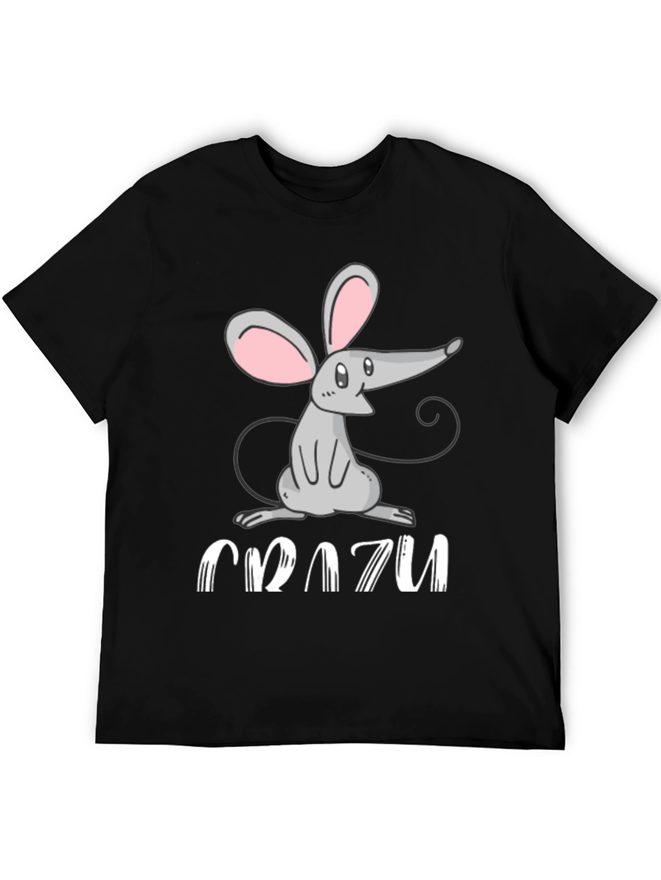Crazy Mouse Graphic Tee - Fun Animal T-Shirt