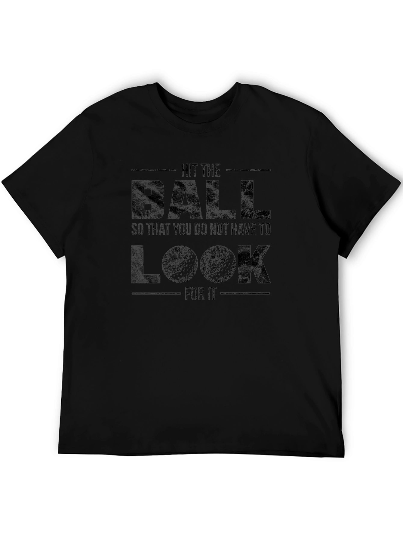Hit The Ball Golf T-Shirt - Funny Golfer Tee