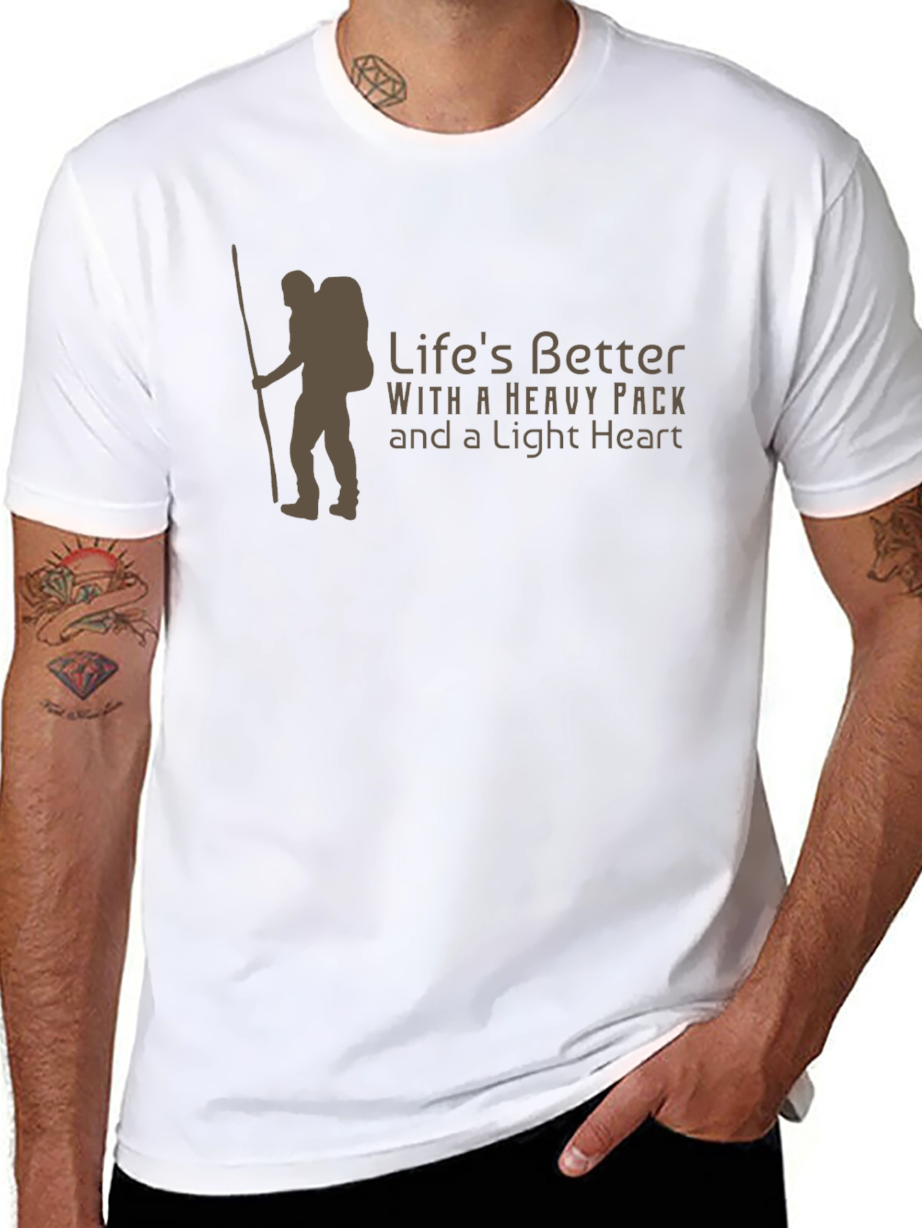 Heavy Pack Light Heart Hiking T-Shirt