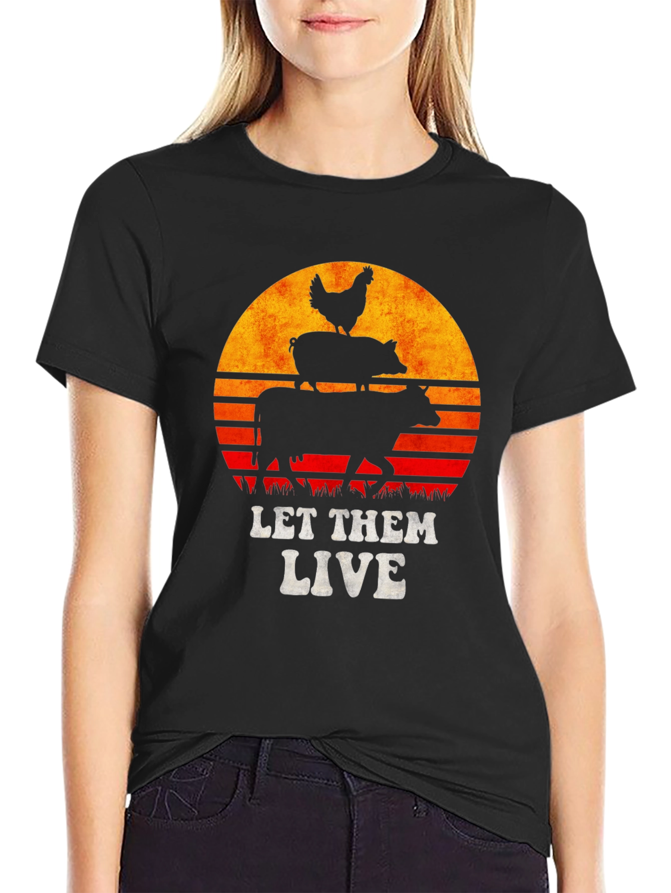 Let Them Live T-Shirt - Vegan Animal Rights Tee
