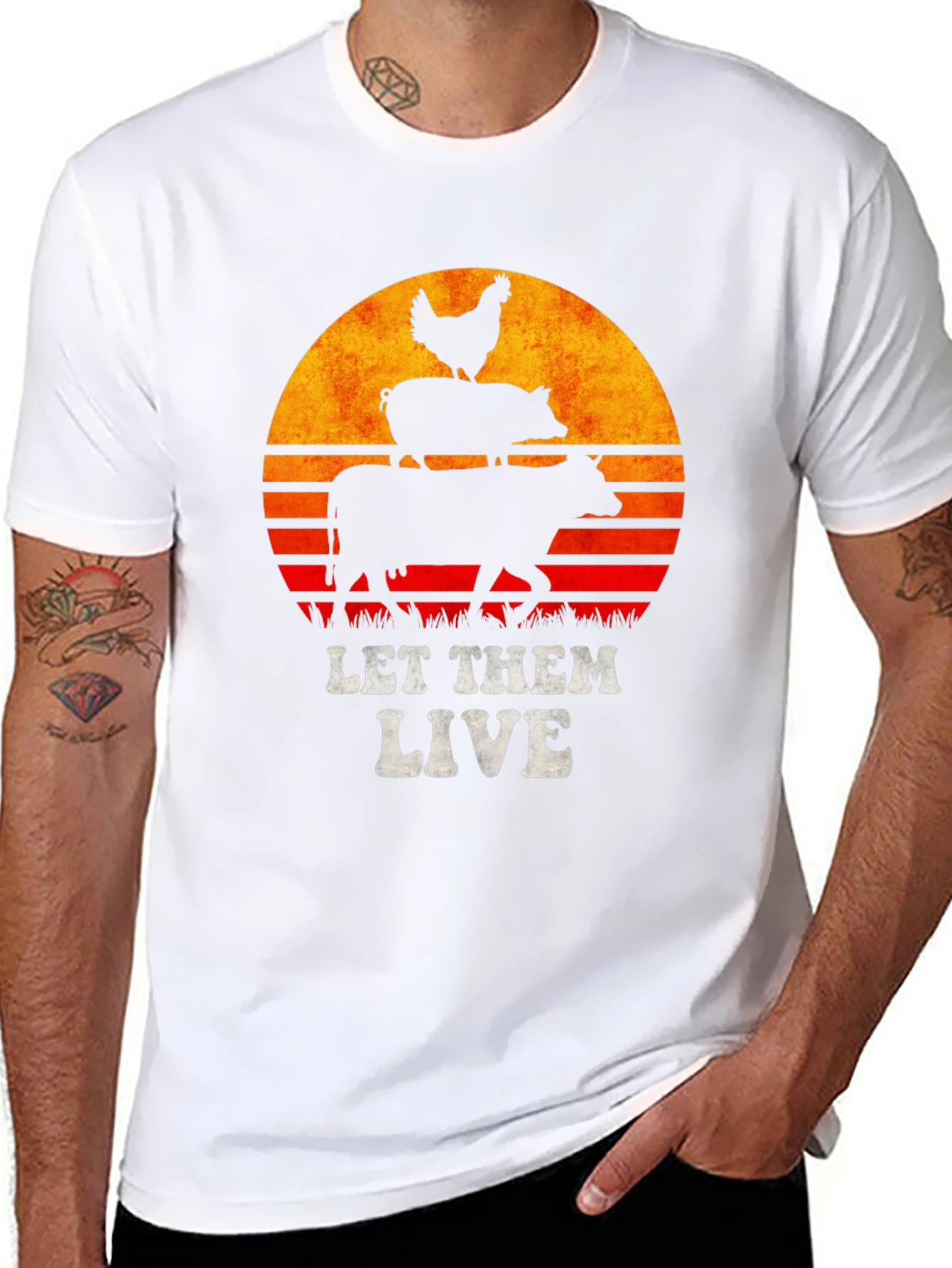 Let Them Live T-Shirt - Vegan Animal Rights Tee