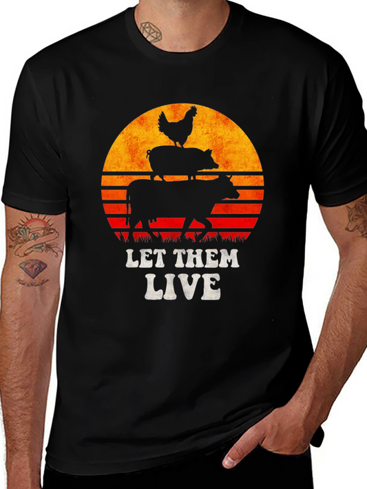 Let Them Live T-Shirt - Vegan Animal Rights Tee