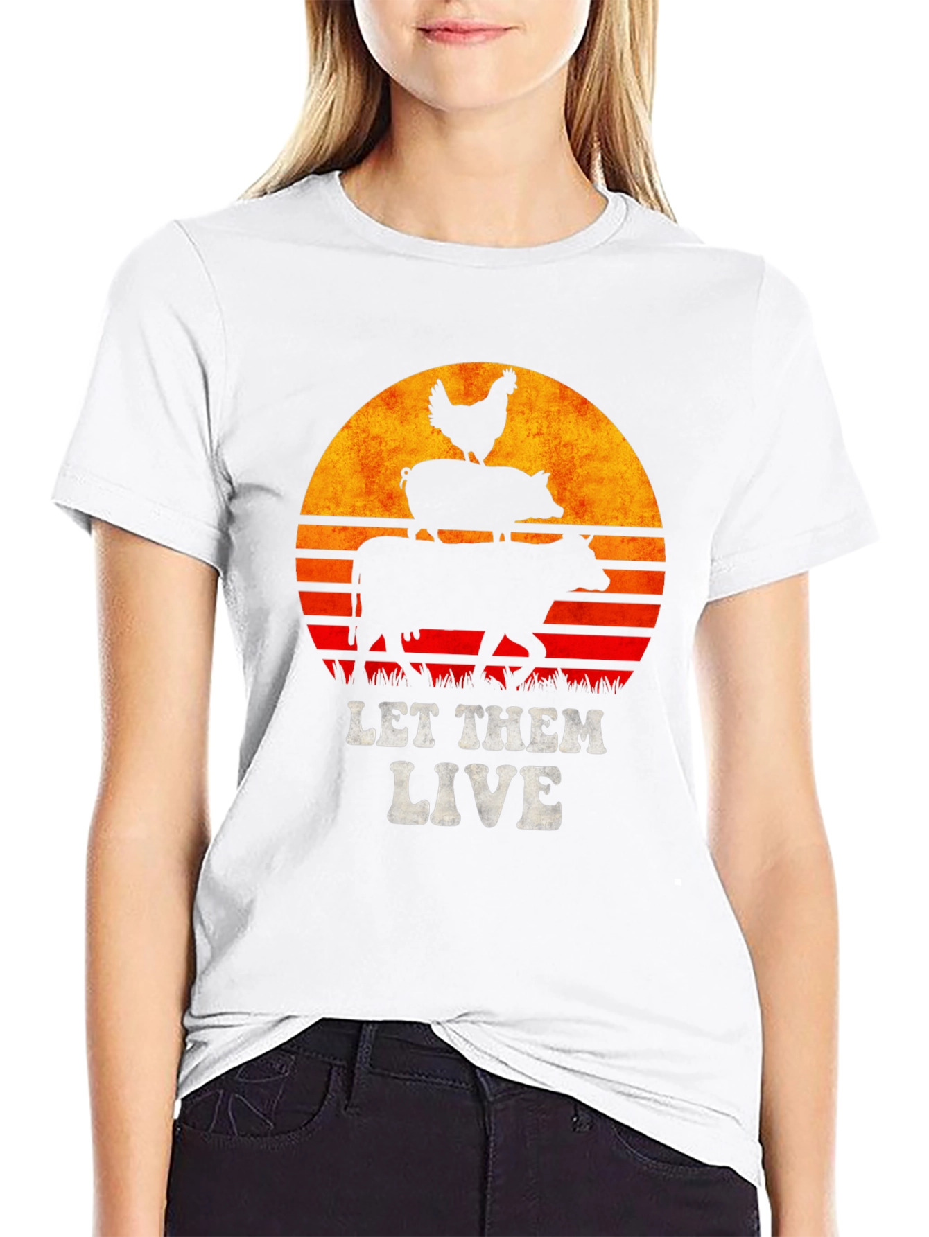 Let Them Live T-Shirt - Vegan Animal Rights Tee