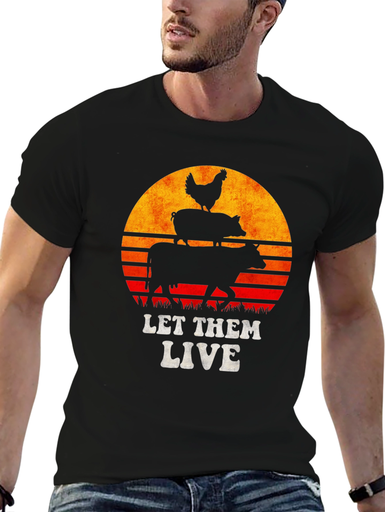 Let Them Live T-Shirt - Vegan Animal Rights Tee