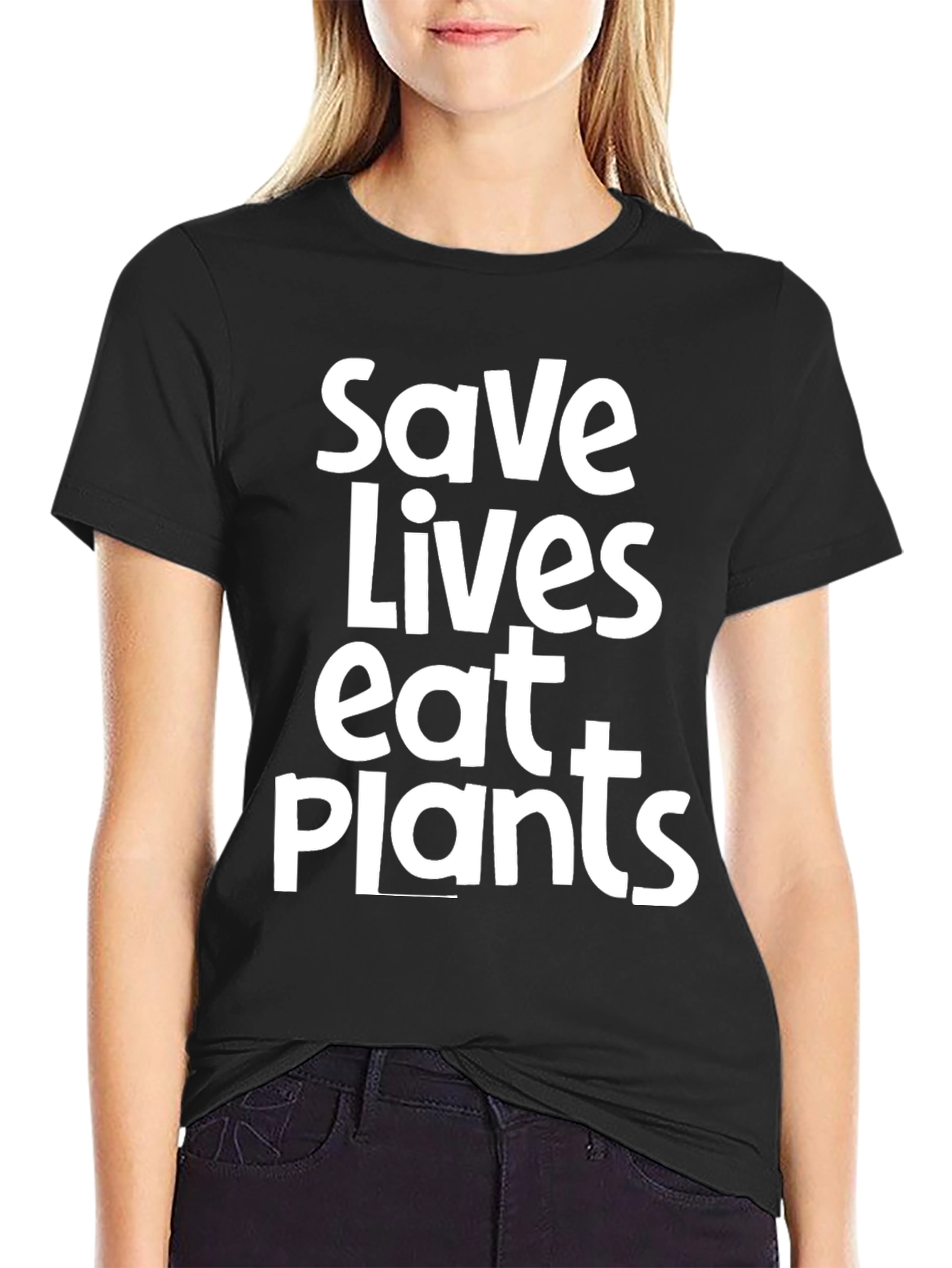 Save Lives Eat Plants Graphic Tee