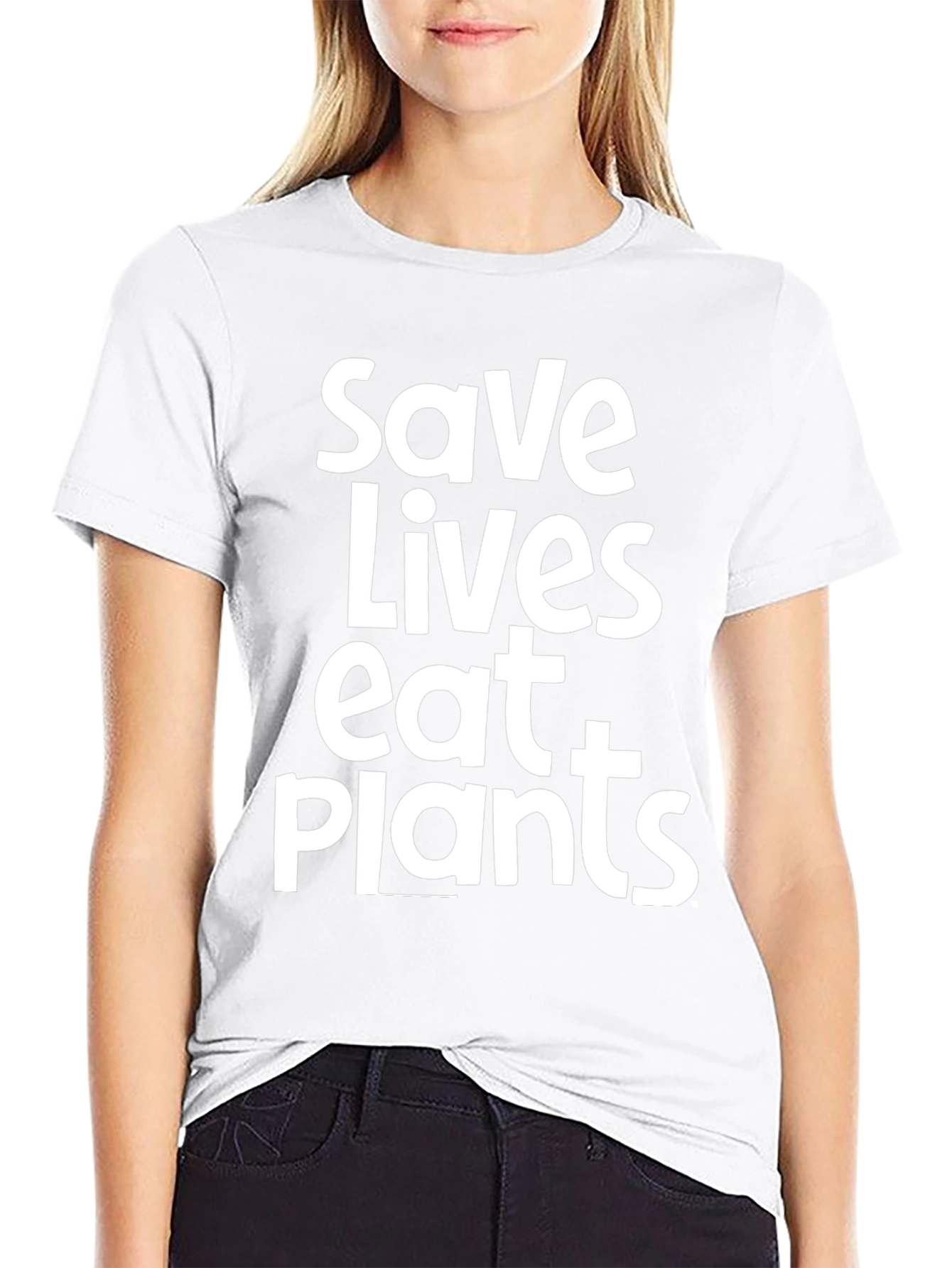 Save Lives Eat Plants Graphic Tee