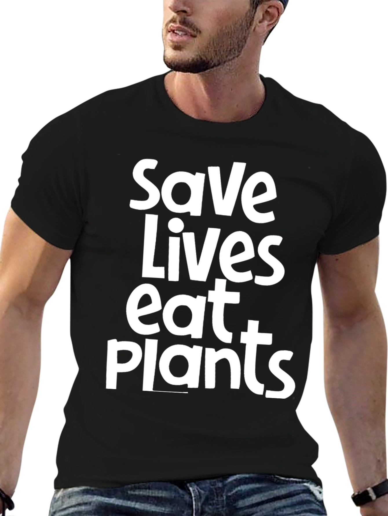 Save Lives Eat Plants Graphic Tee