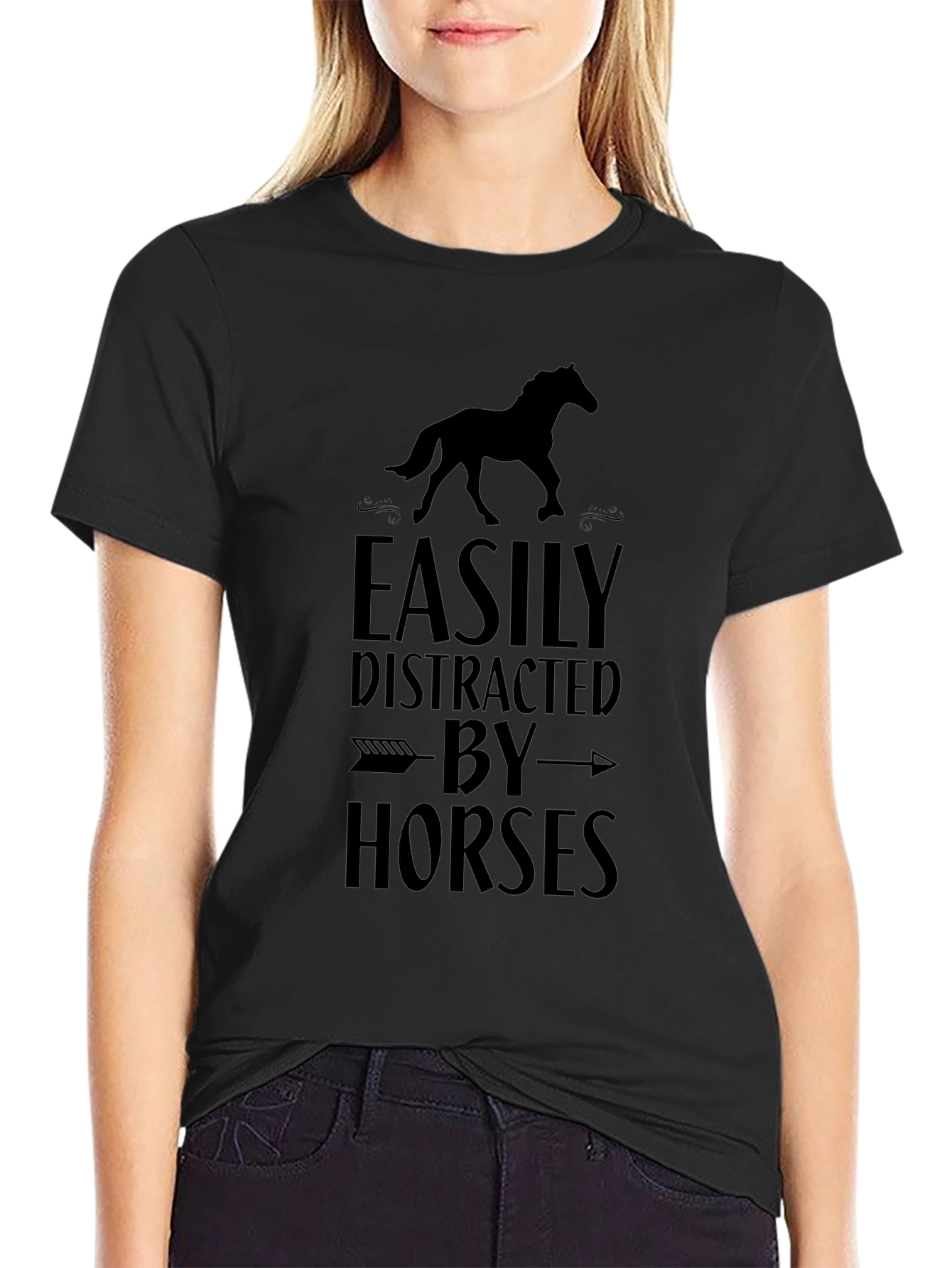 Easily Distracted by Horses Graphic Tee