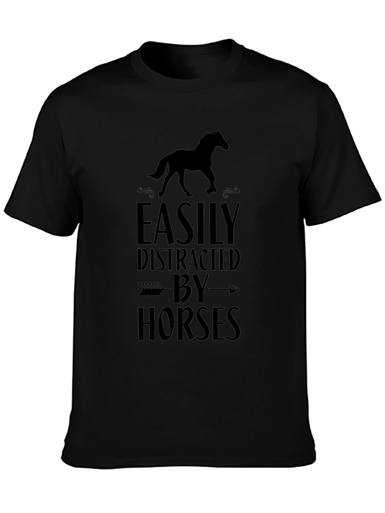 Easily Distracted by Horses Graphic Tee