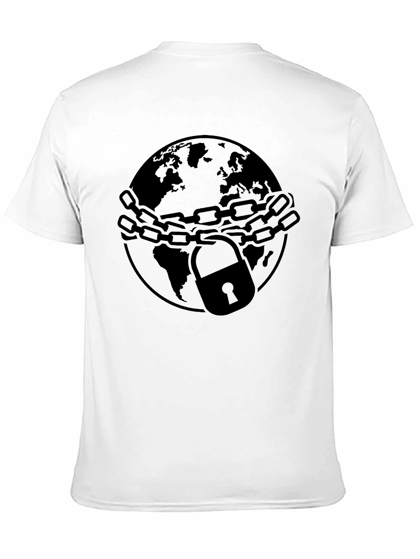 Locked World Graphic T-Shirt - Black
