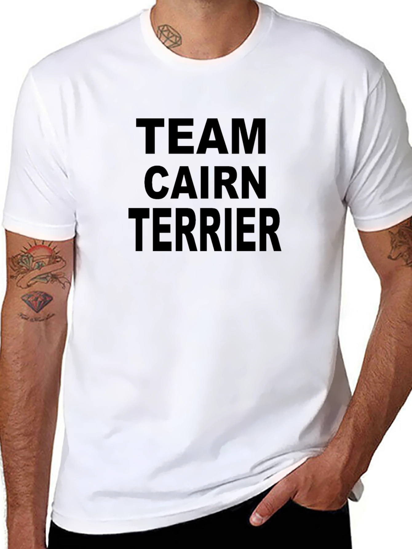 Team Cairn Terrier Black T-Shirt