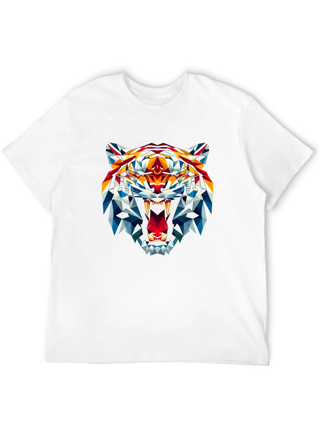 Geometric Tiger Graphic Tee - Fierce Style