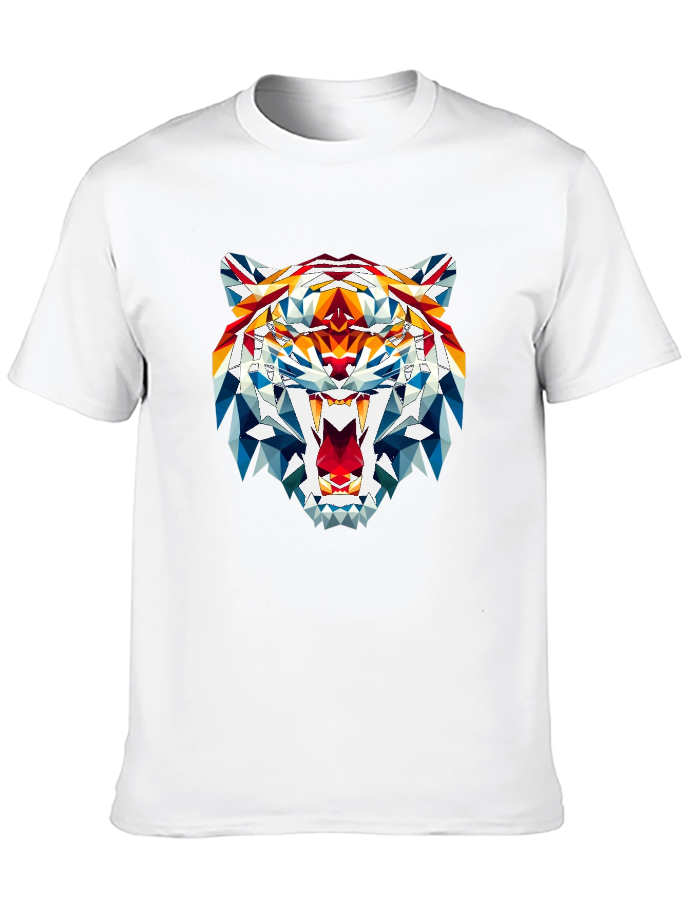 Geometric Tiger Graphic Tee - Fierce Style