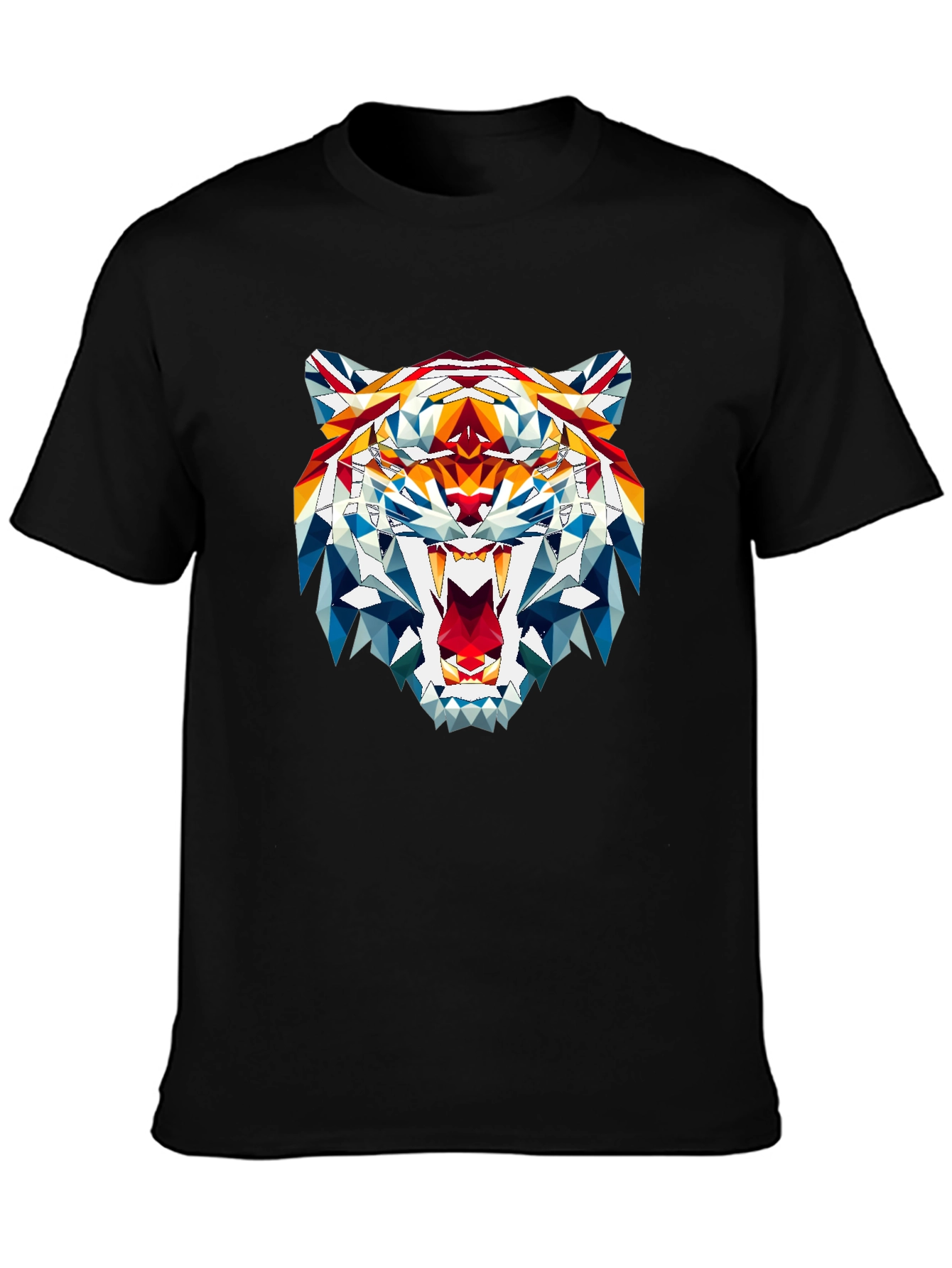 Geometric Tiger Graphic Tee - Fierce Style