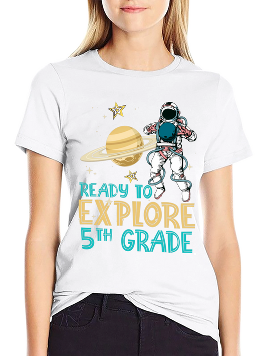 Ready to Explore 5th Grade Astronaut T-Shirt