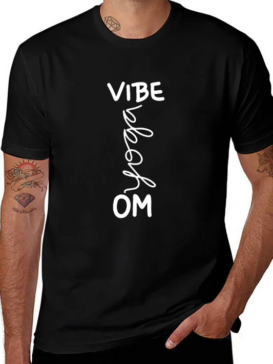 Yoga Vibe Graphic Tee - Black