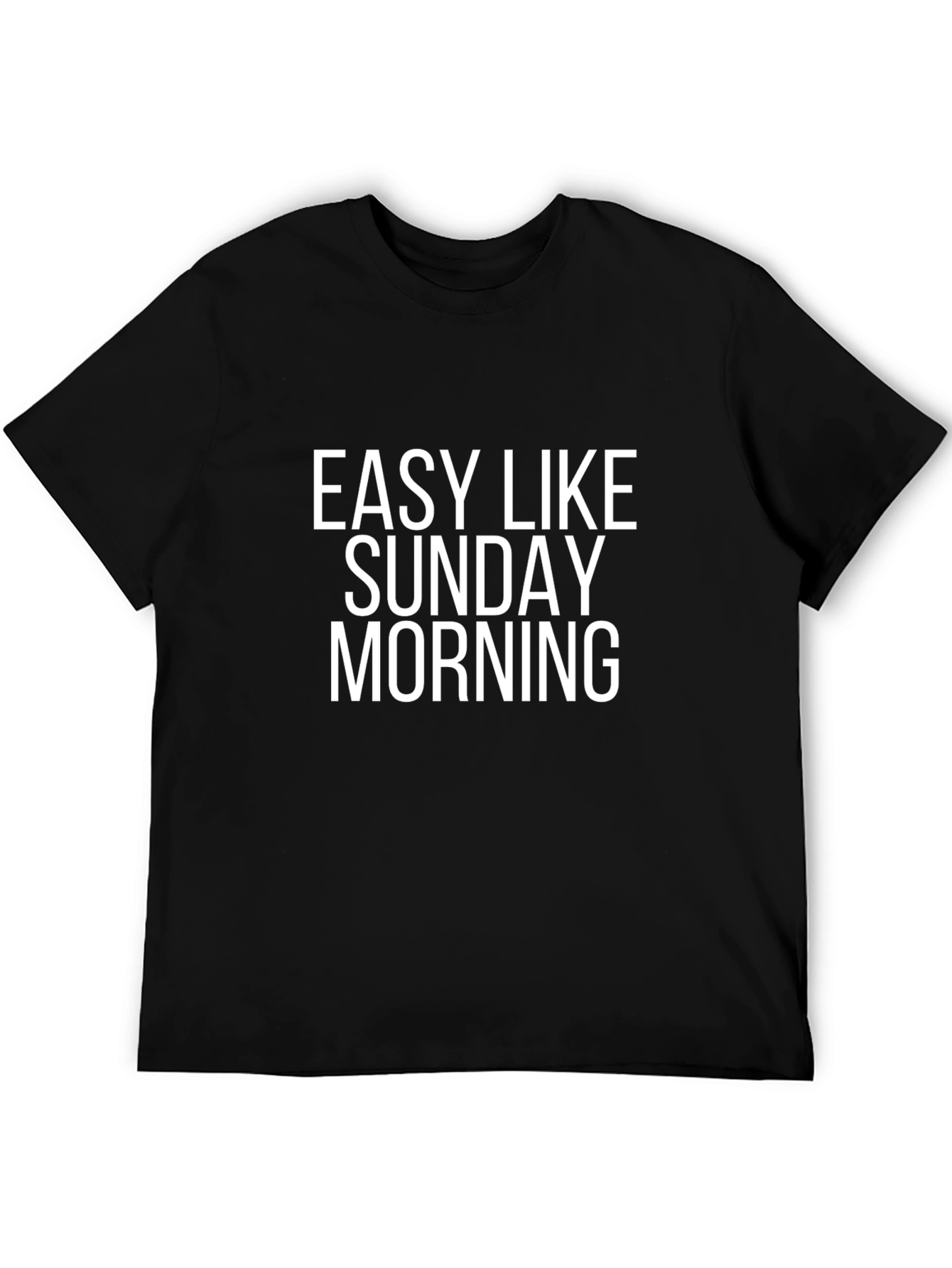 Easy Like Sunday Morning Black Tee