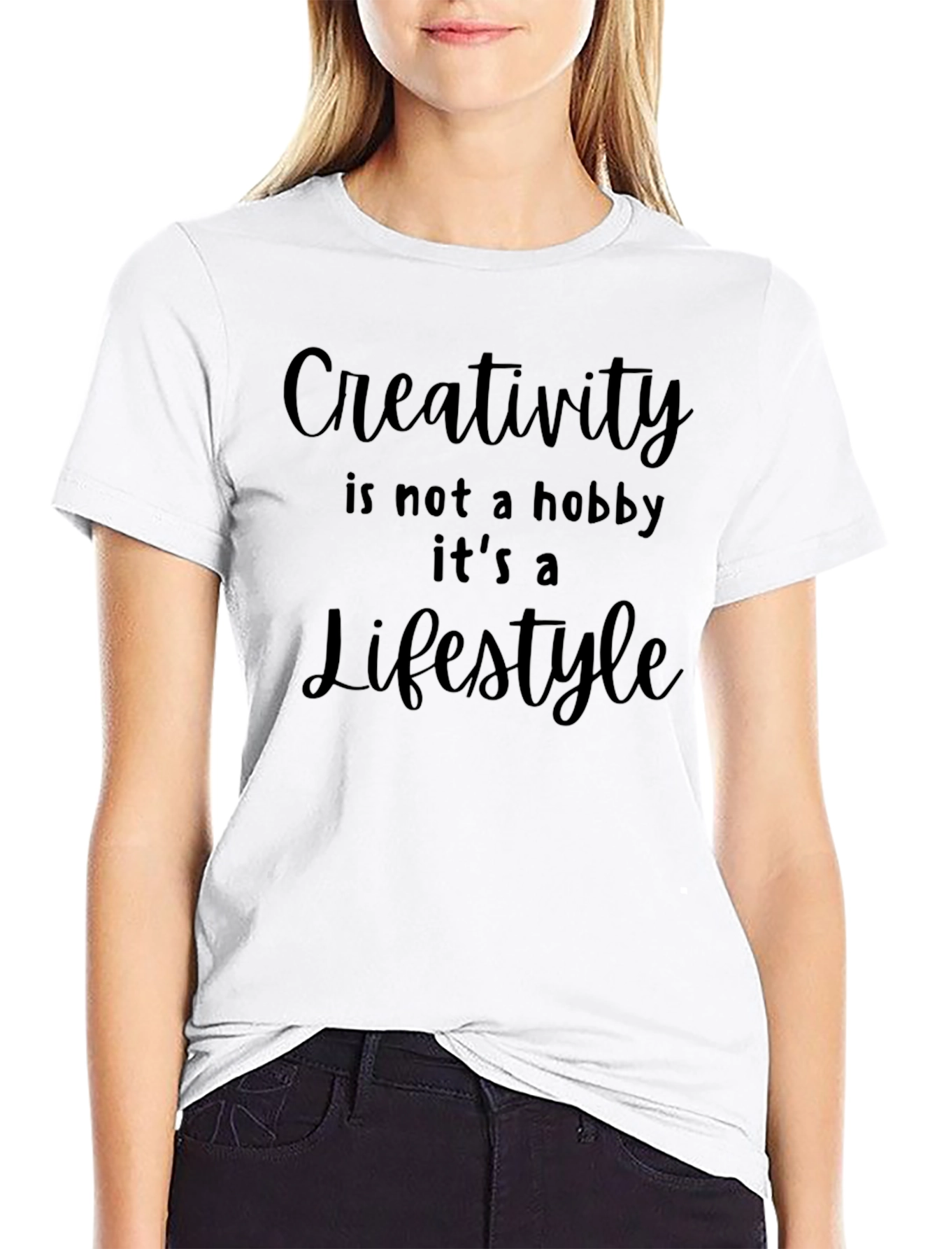 Creativity is a Lifestyle Black T-Shirt
