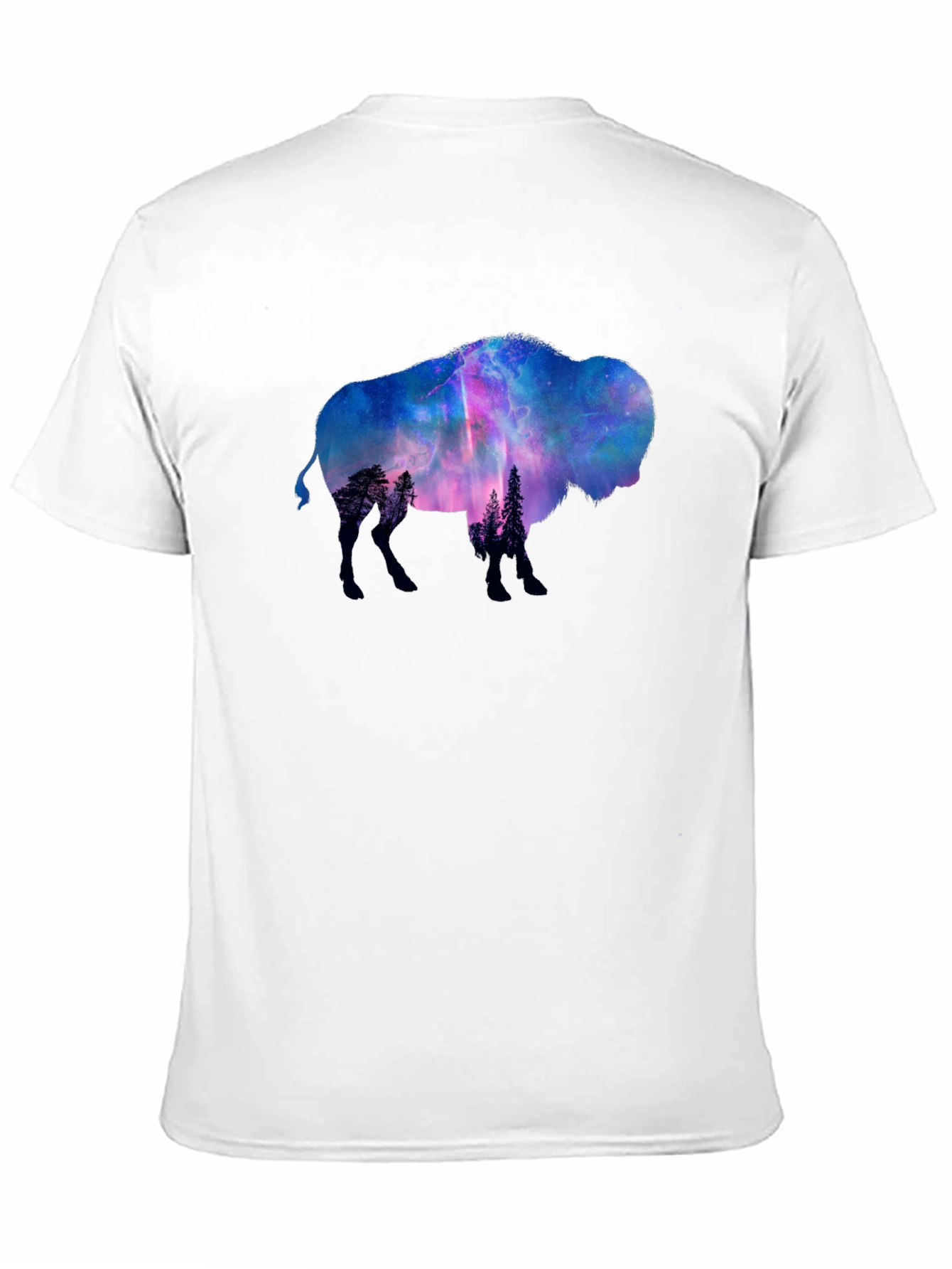 Bison Galaxy Graphic T-Shirt - Black