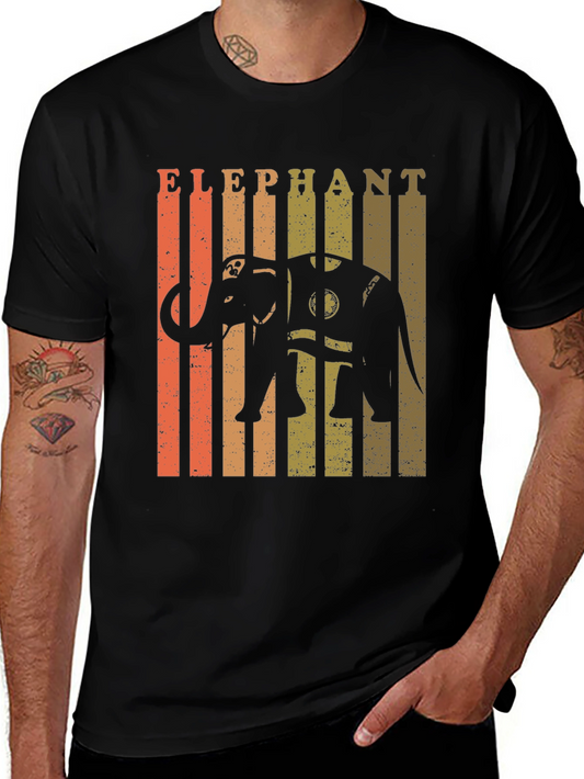 Retro Elephant T-Shirt - Vintage Style Graphic Tee