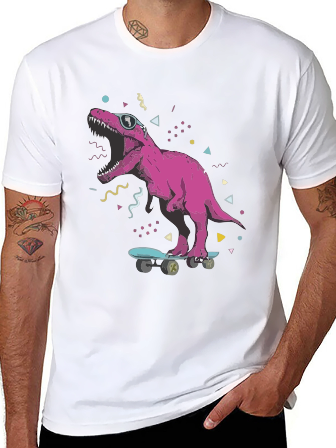 Rad Dino Skateboard T-Shirt