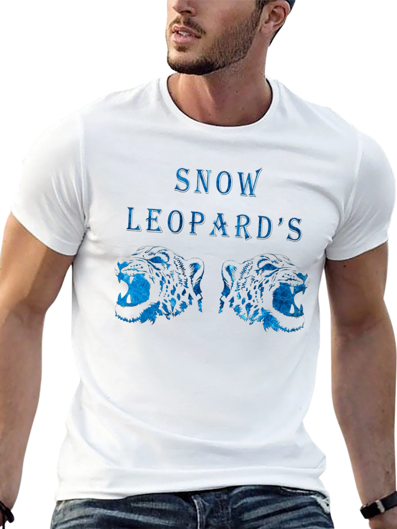 Snow Leopards T-Shirt Black