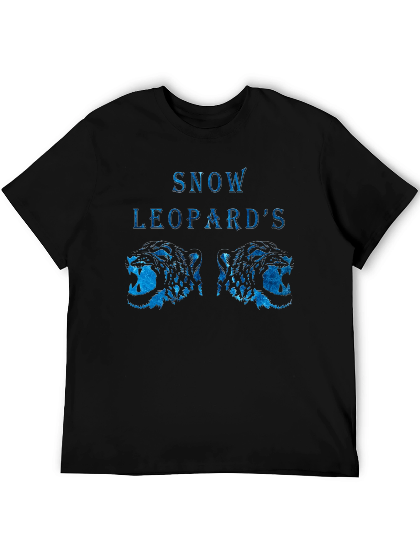 Snow Leopards T-Shirt Black