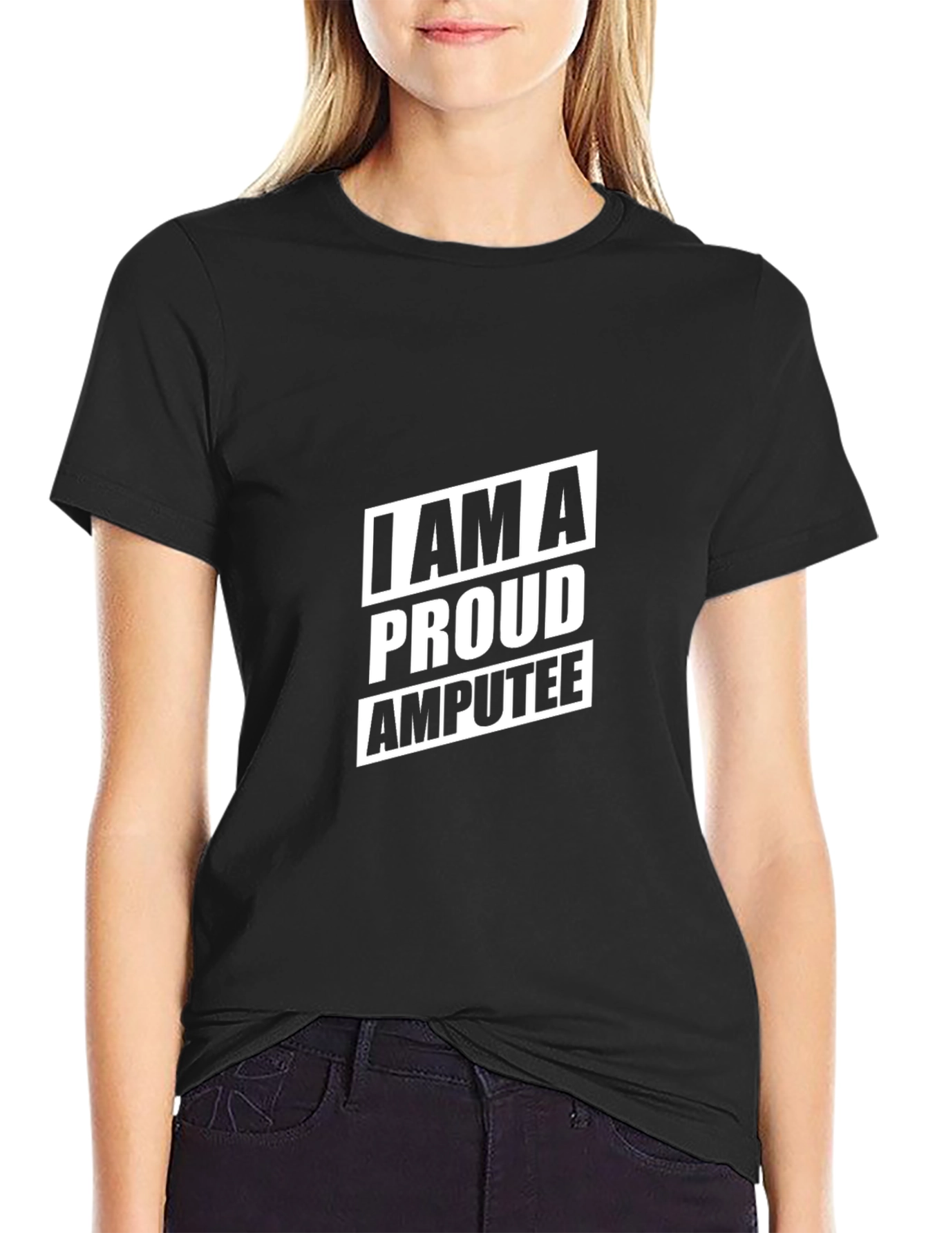 Proud Amputee Graphic T-Shirt - Black