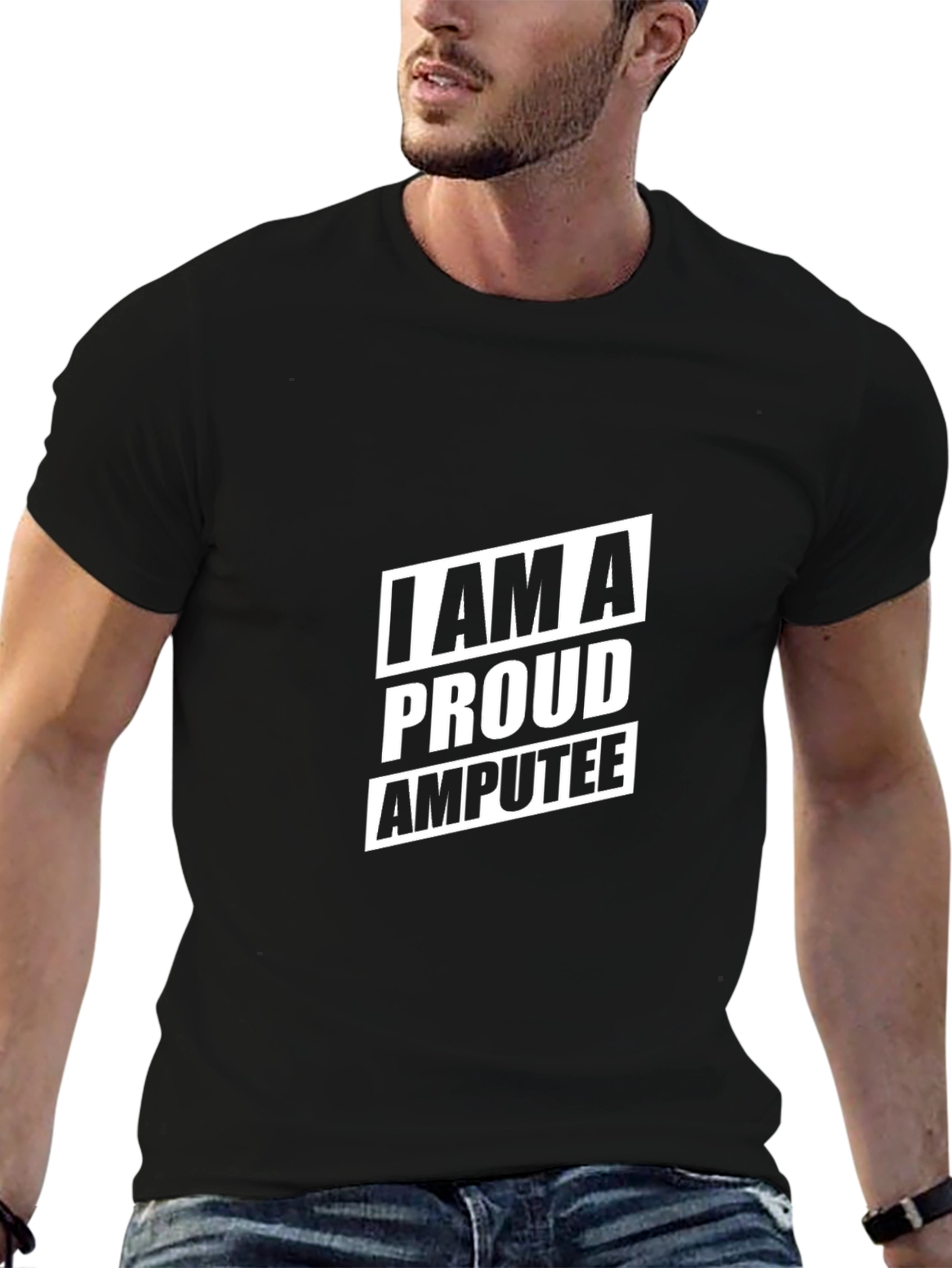 Proud Amputee Graphic T-Shirt - Black