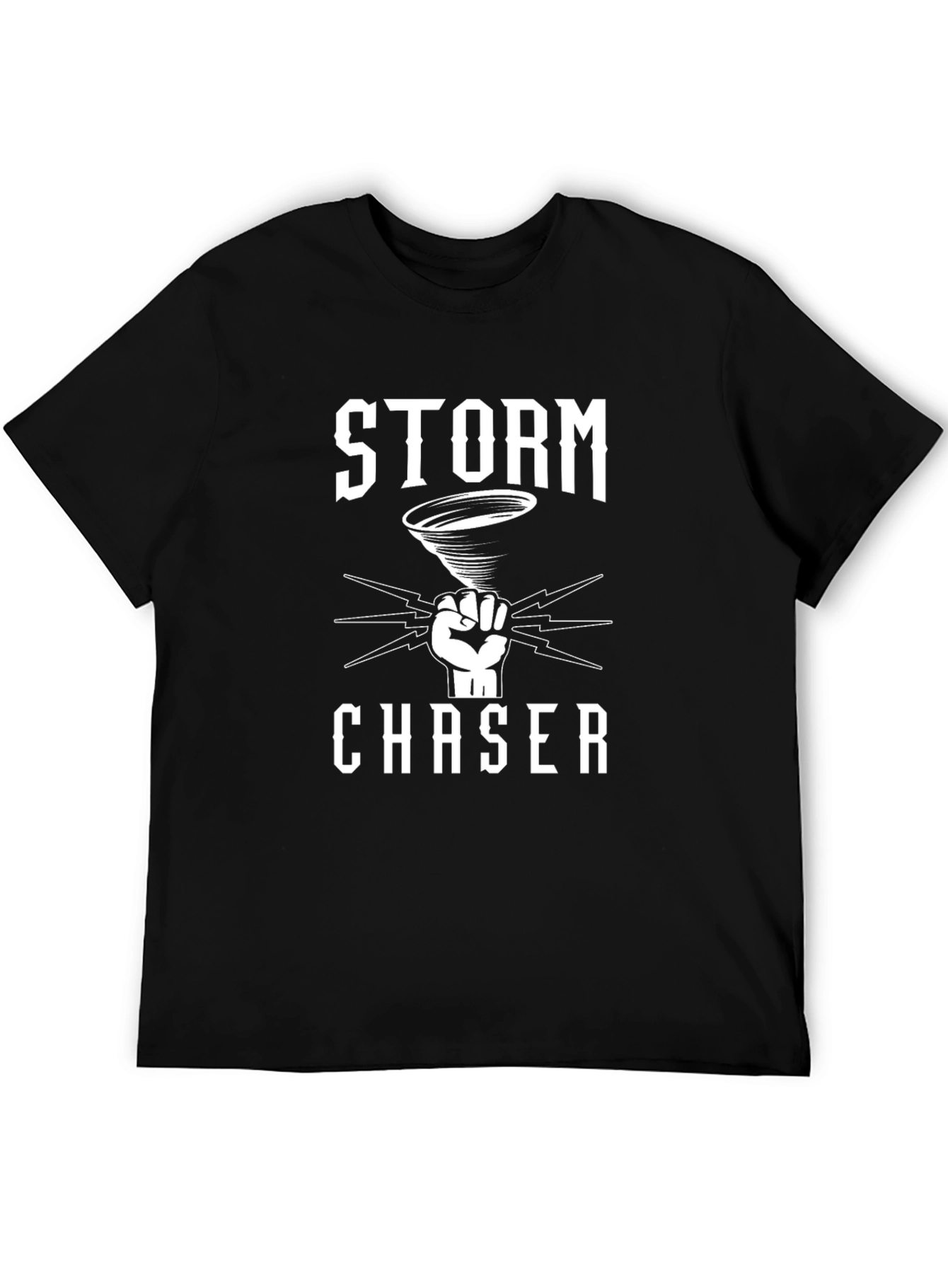 Storm Chaser Graphic Tee - Black Cotton Blend