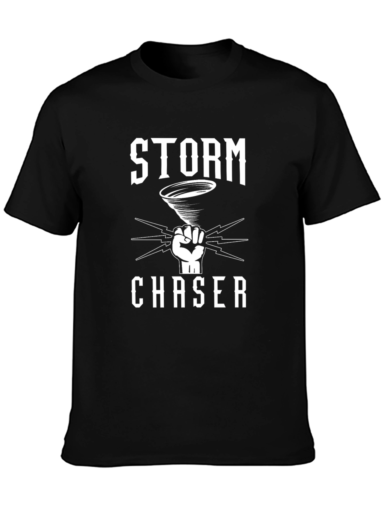Storm Chaser Graphic Tee - Black Cotton Blend