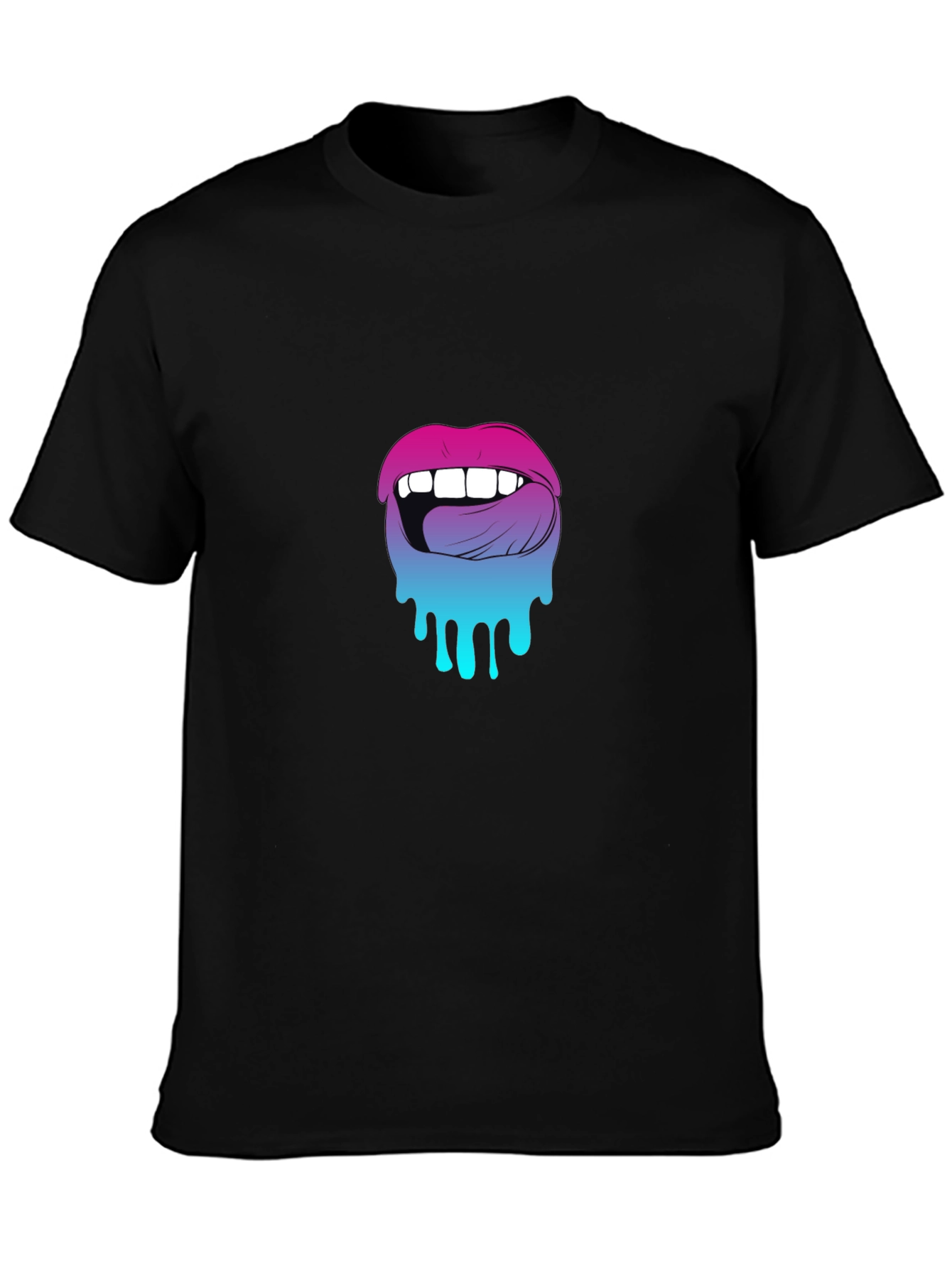 Melting Lips Graphic Tee - Unique Design