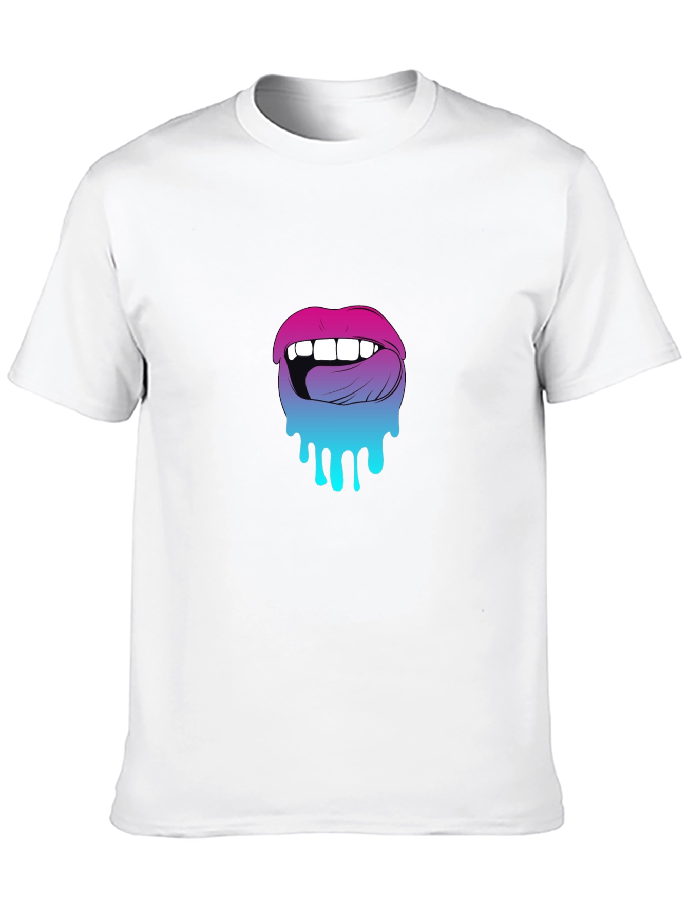 Melting Lips Graphic Tee - Unique Design