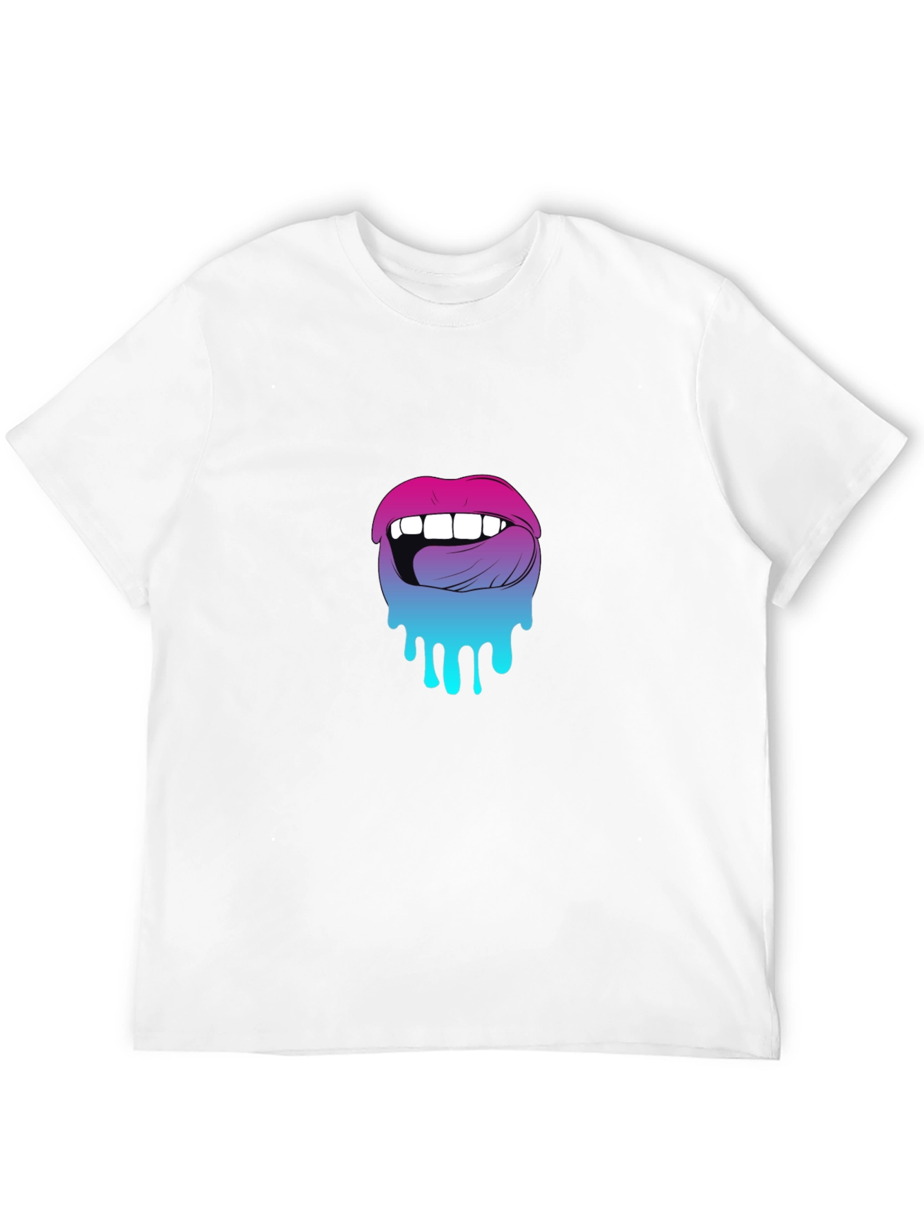 Melting Lips Graphic Tee - Unique Design